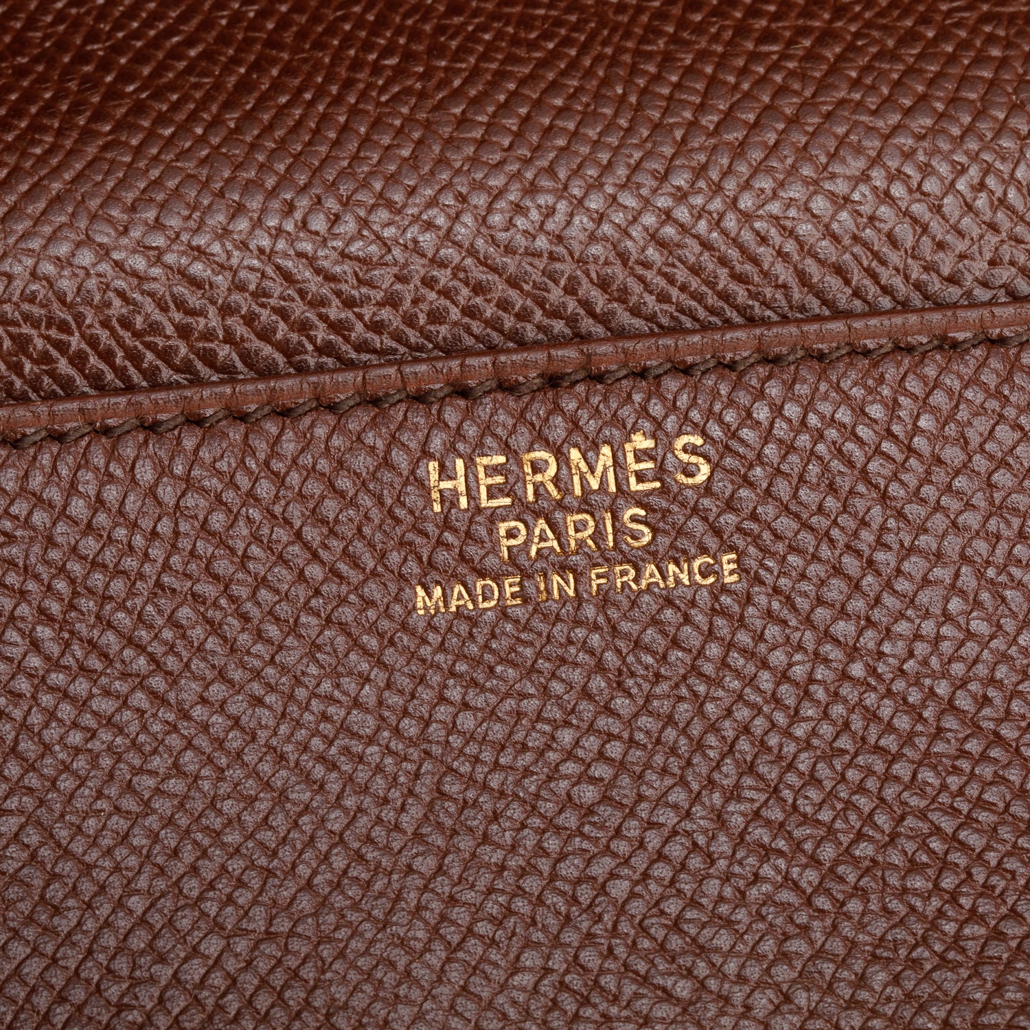 Hermes Vintage Brown Courchevel Leather Sac A Depeches Briefcase