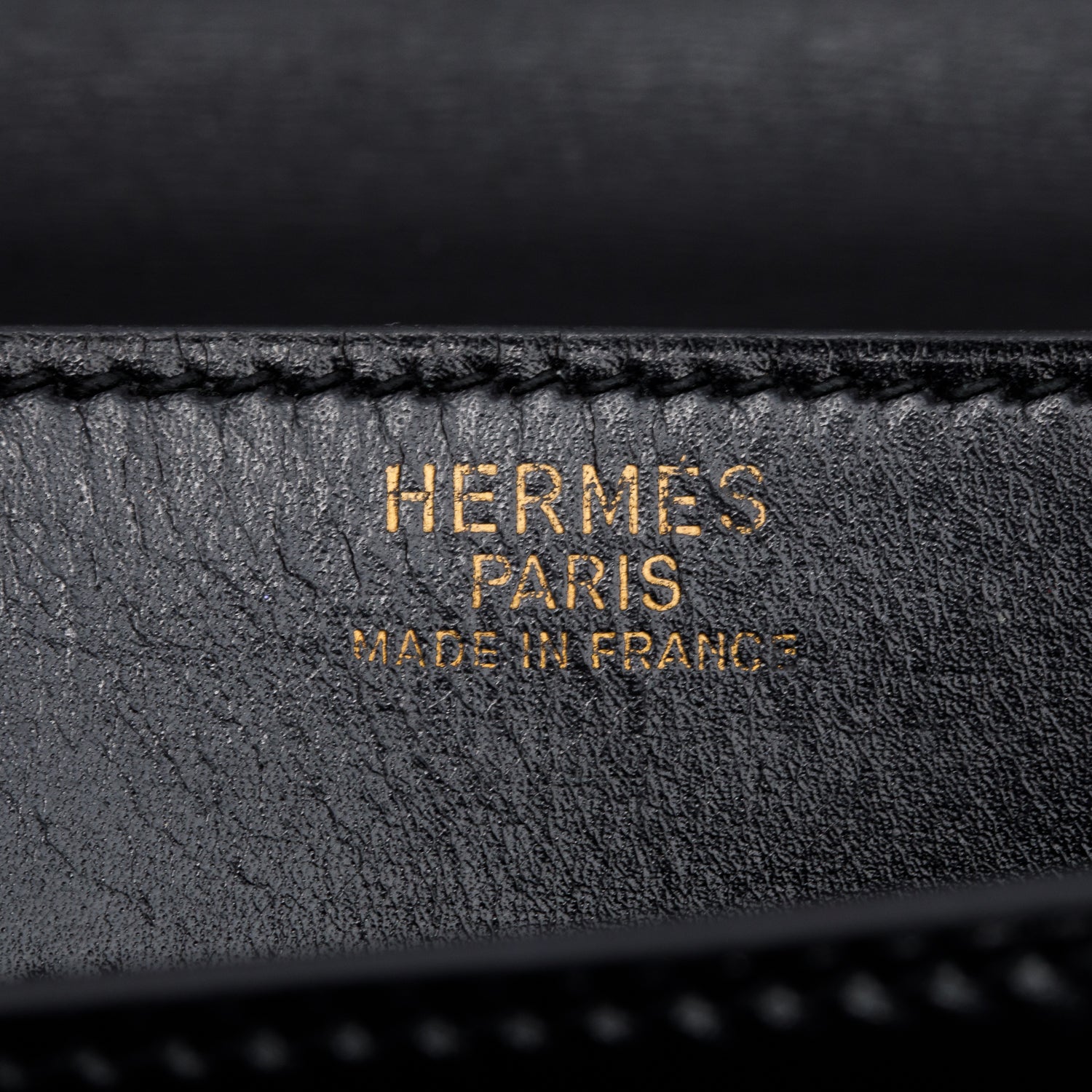 Hermes Vintage Noir Box Leather Sac A Depenches 38 Briefcase