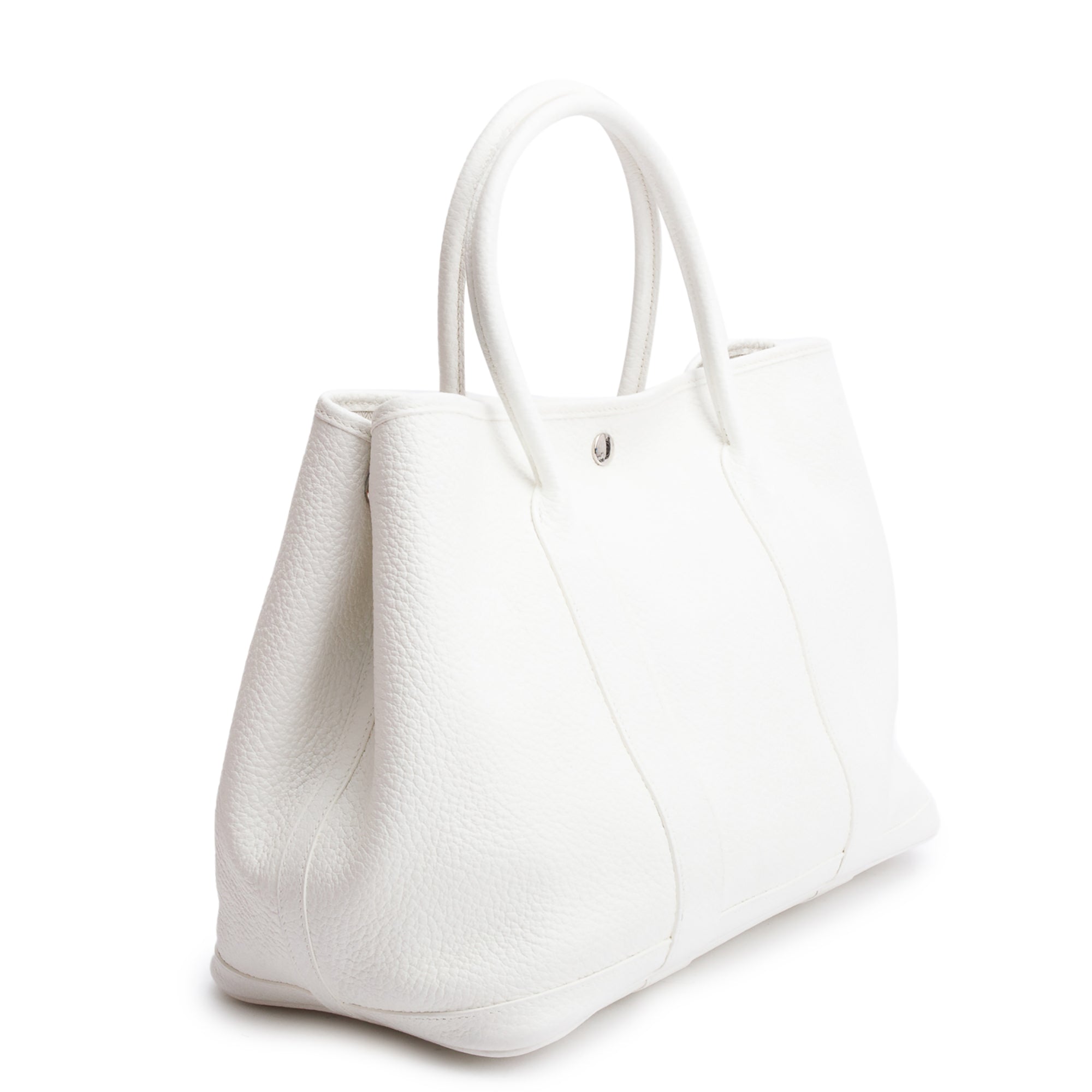 Hermes White Negonda Leather Garden Party 36