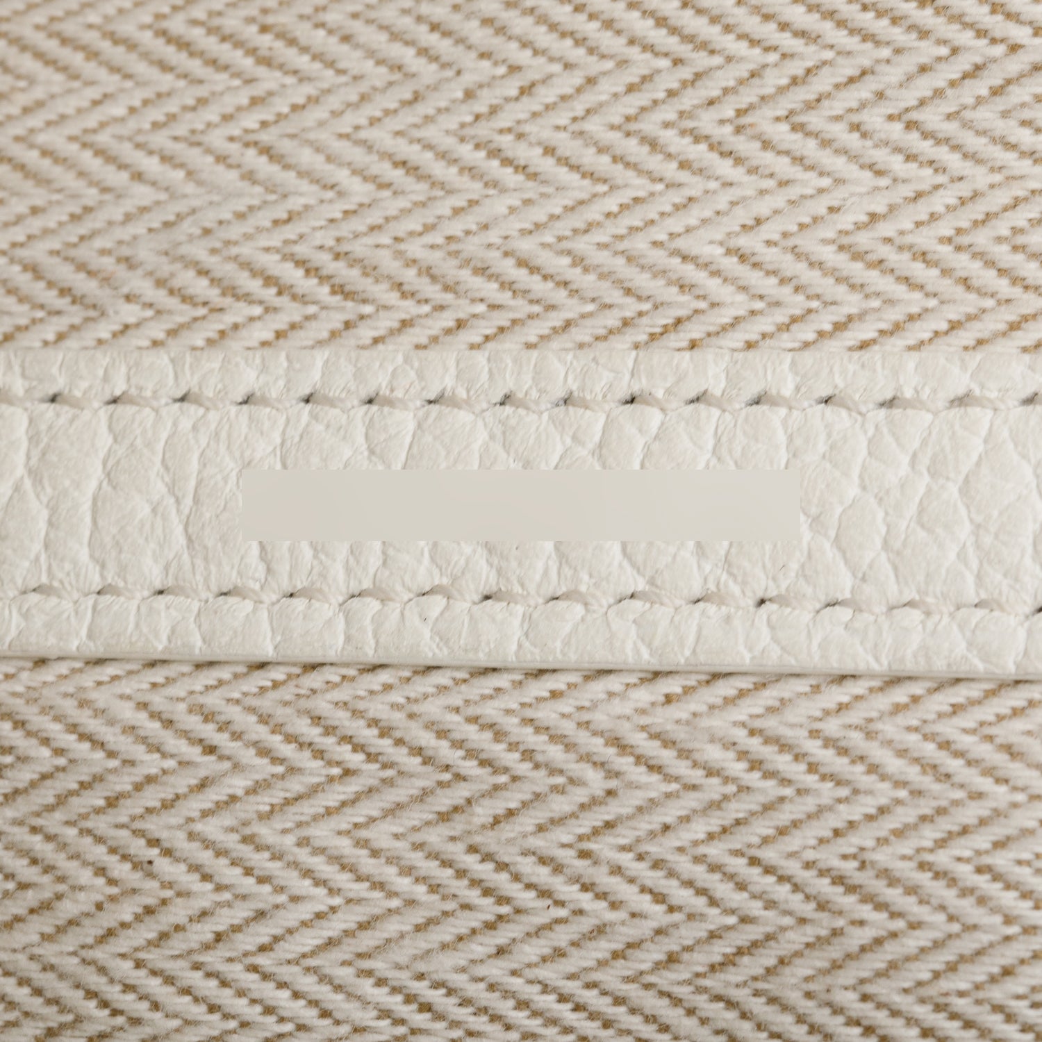 Hermes White Negonda Leather Garden Party 36