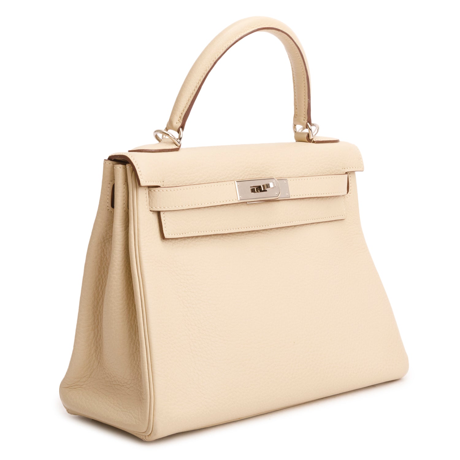 Hermes Craie Taurillon Clemence Kelly Retourne 28 w/ Strap