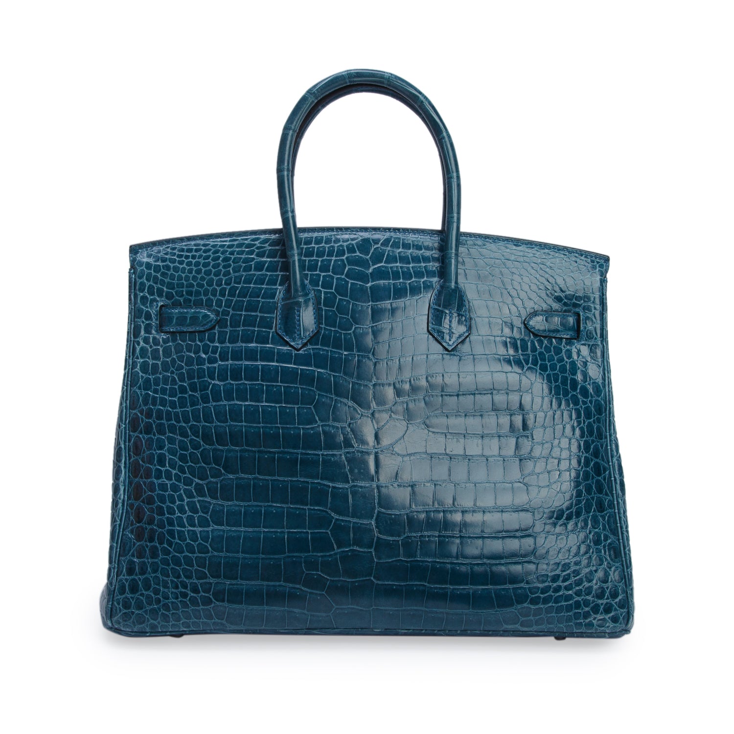 Hermes Bleu Izmir Porosus Crocodile Birkin 35