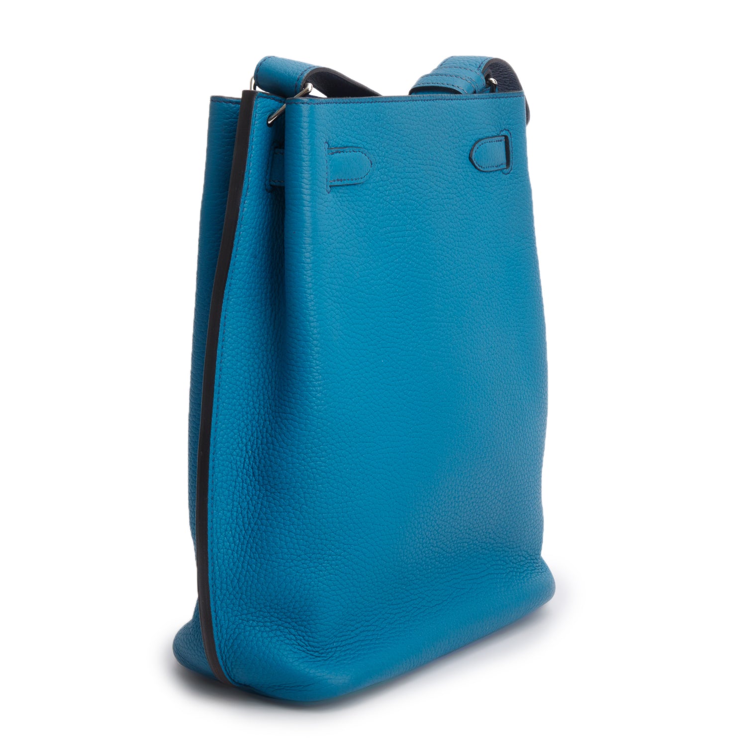 Hermes Bleu Izmir Togo Leather So Kelly 22 Bag