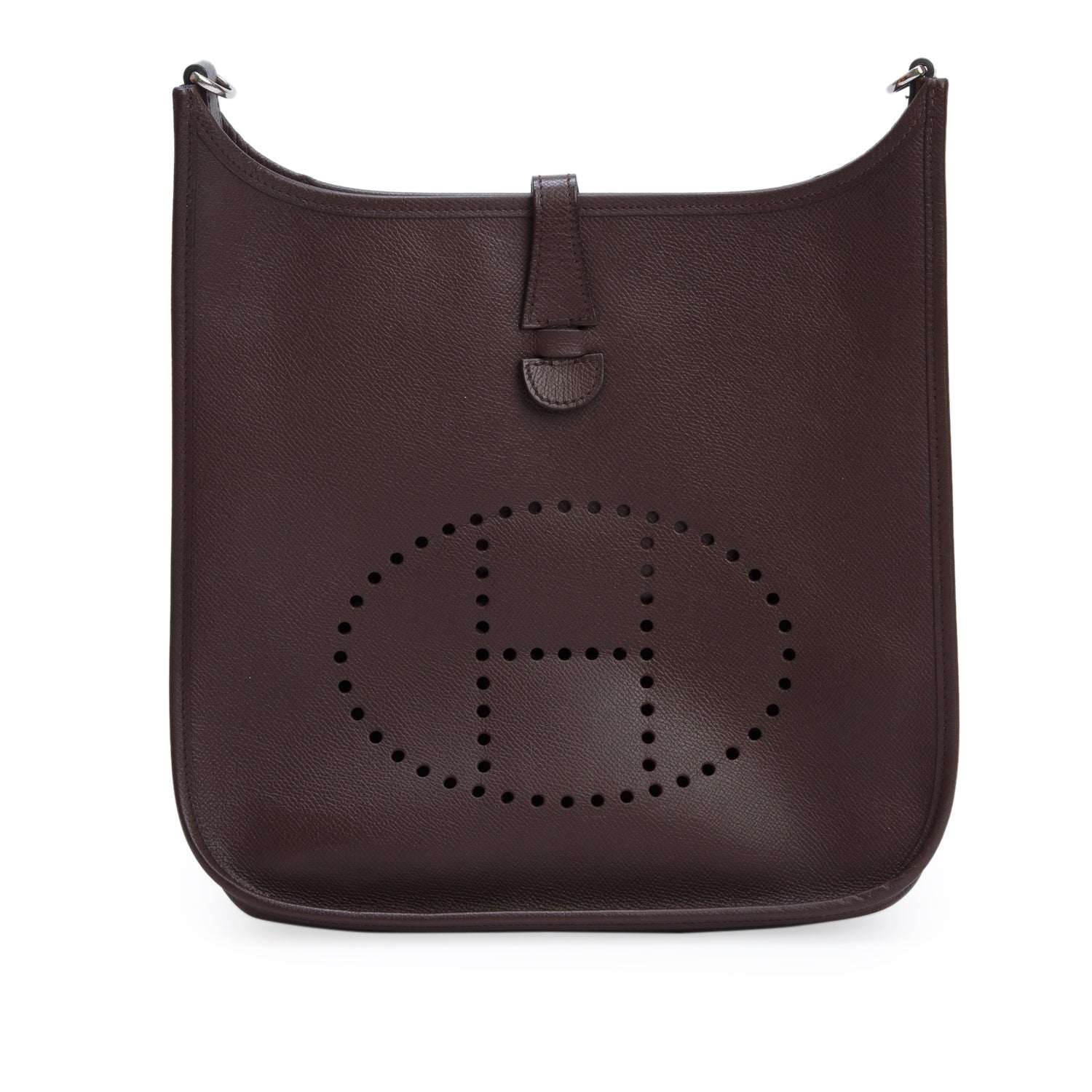 Hermes Chocolate Epsom Evelyne 29 Bag