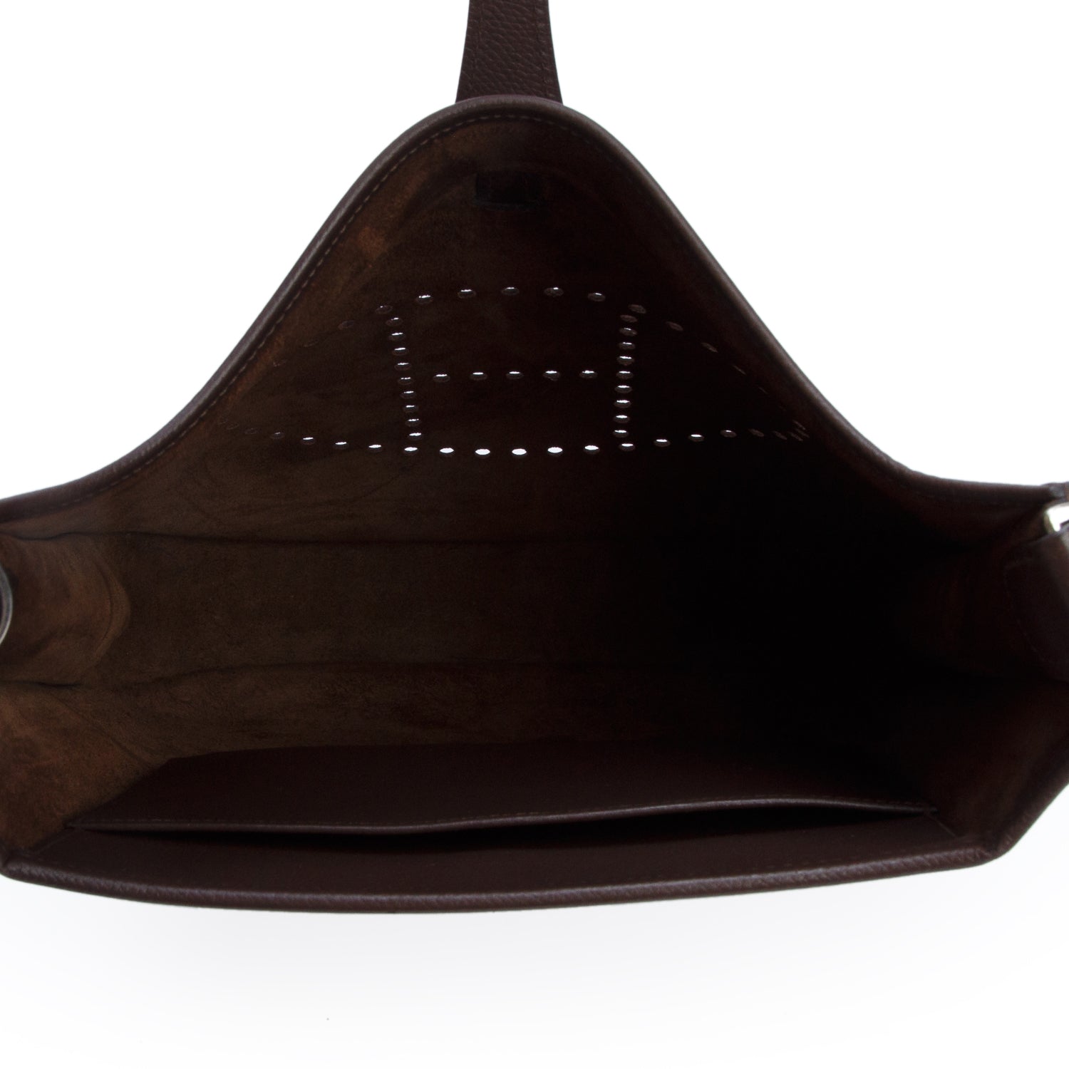 Hermes Chocolate Epsom Evelyne 29 Bag