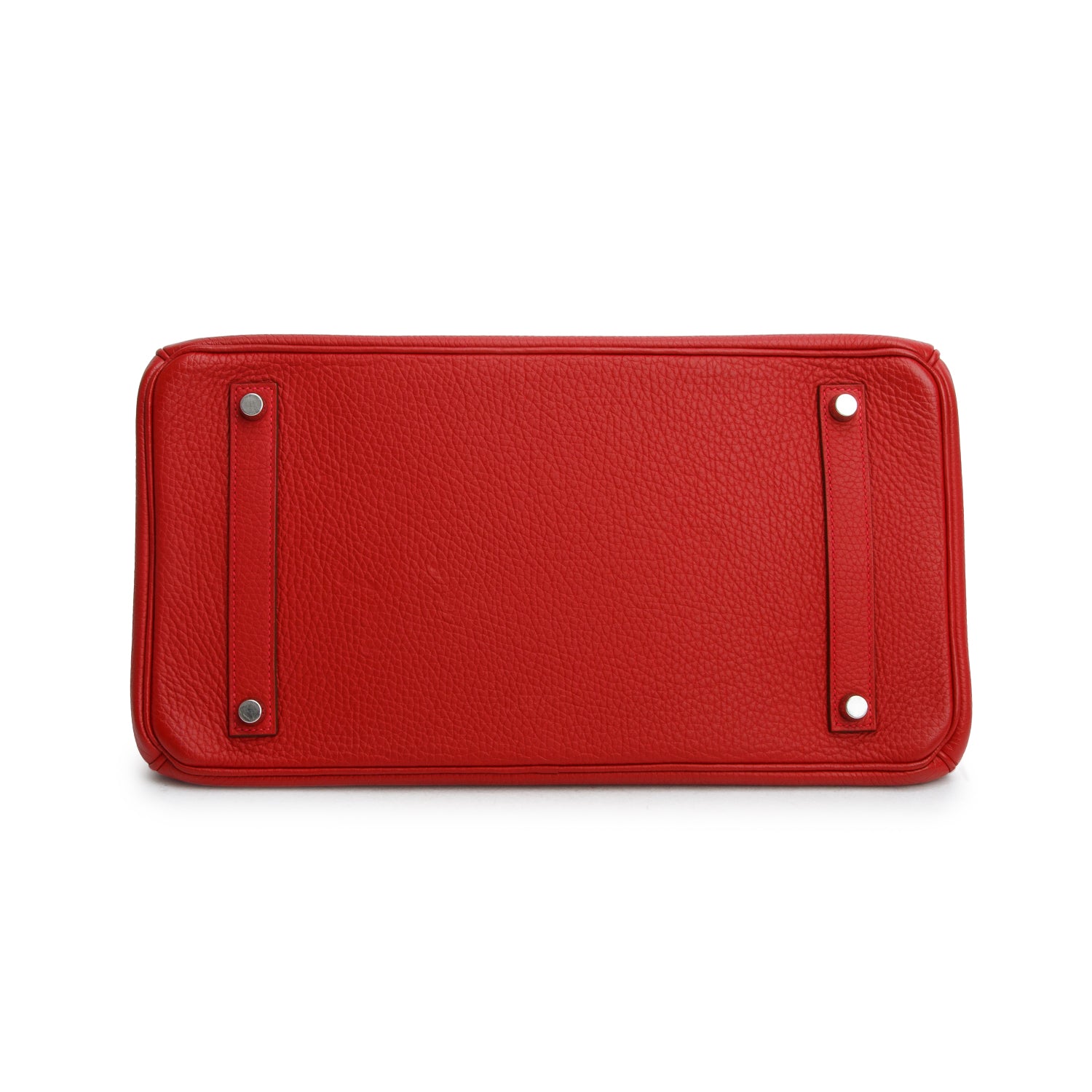 Hermes Rouge Casaque Taurillon Clemence Birkin 35