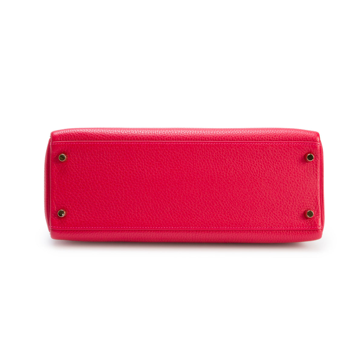 Hermes Red Taurillon Clemence Kelly II Retourne 32 w/ Strap
