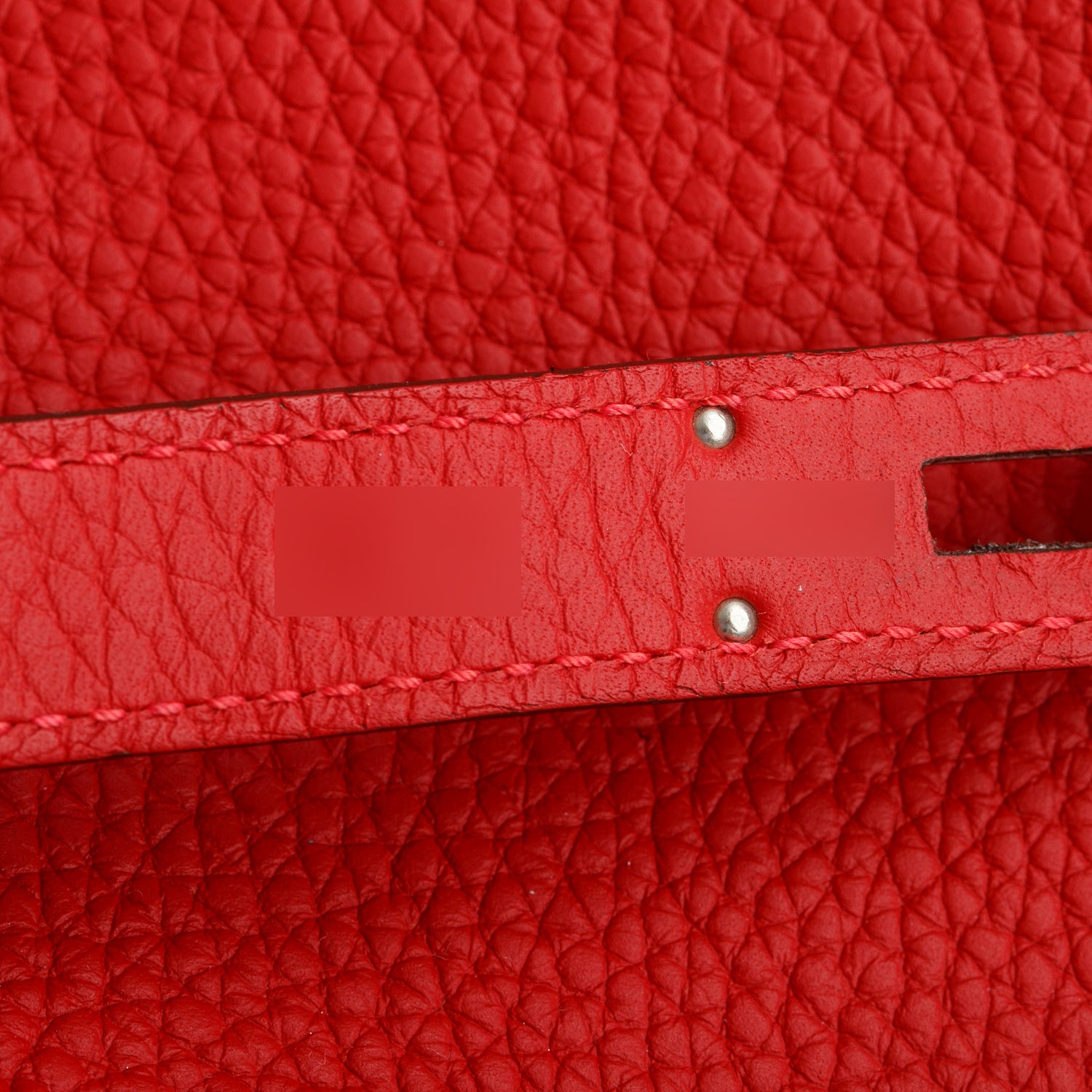 Hermes Rouge Casaque Taurillon Clemence Birkin 35