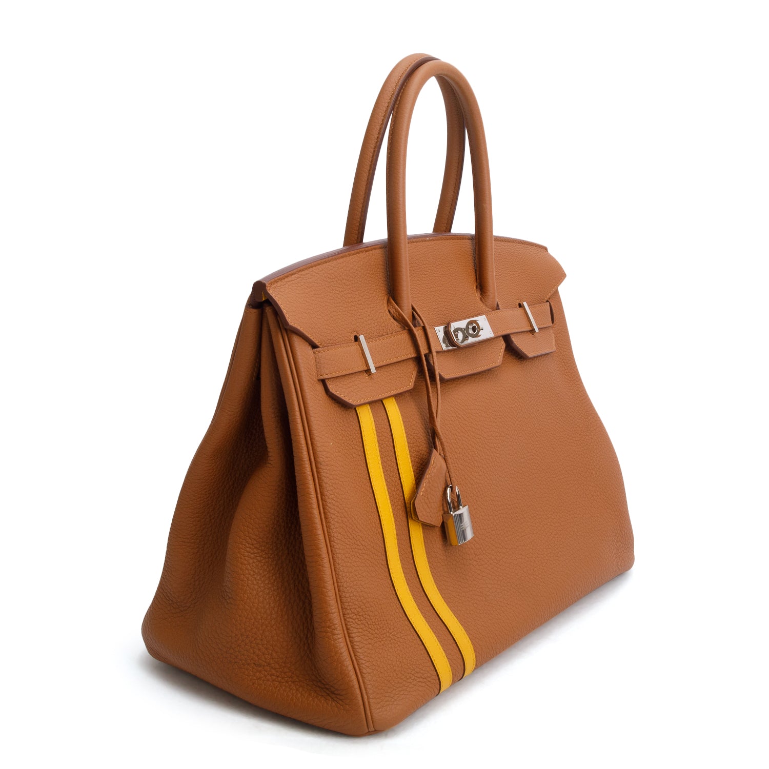 Hermes Gold Ambre Togo/Swift Officier Birkin 35
