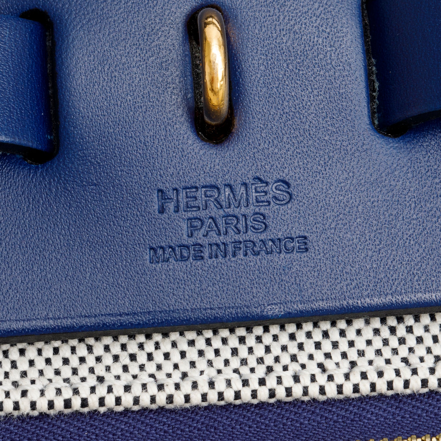 Hermes 2021 Bleu Saphir Toile H Bleu Encre Vache Hunter Berline Herbag Zip 31 PM w/ Pouch