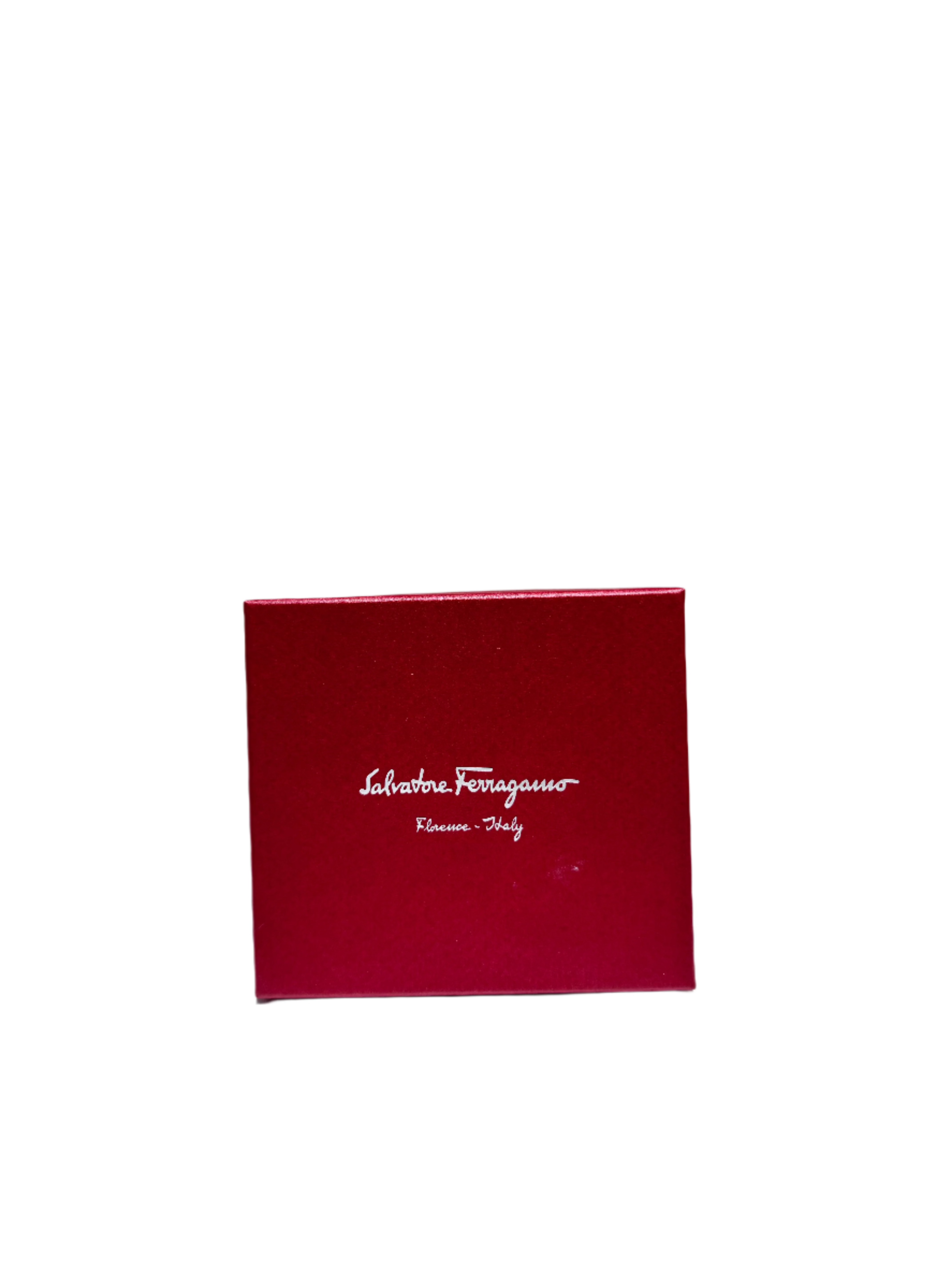 Ferragamo Gold-Plated Gancini Black Leather Quadruple Wrap Bracelet w/ Box