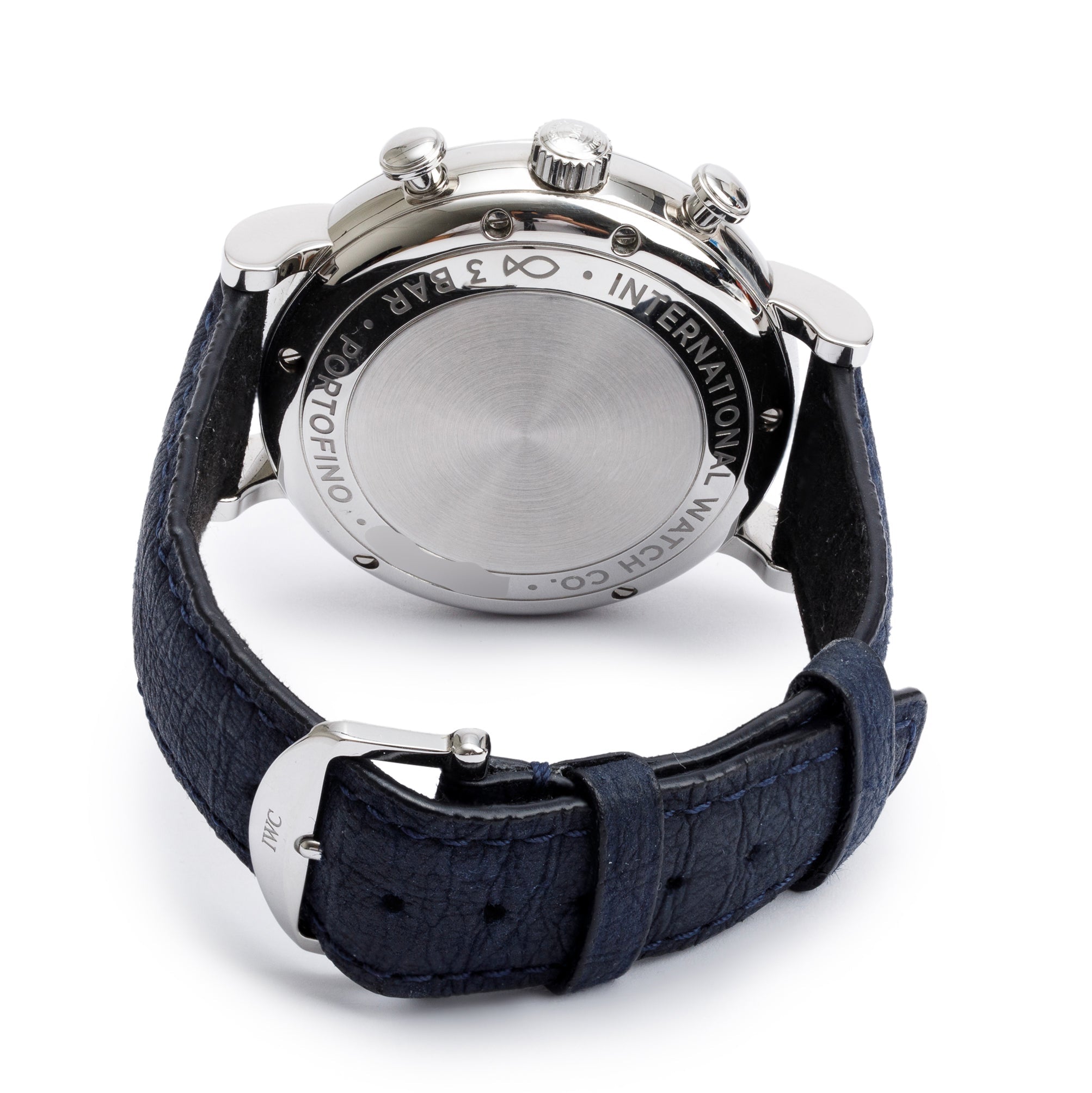 IWC Stainless Steel Portofinio Blue Dial 42 MM Chronograph Automatic Watch IW391036 w/ Box, Papers & Extra Straps