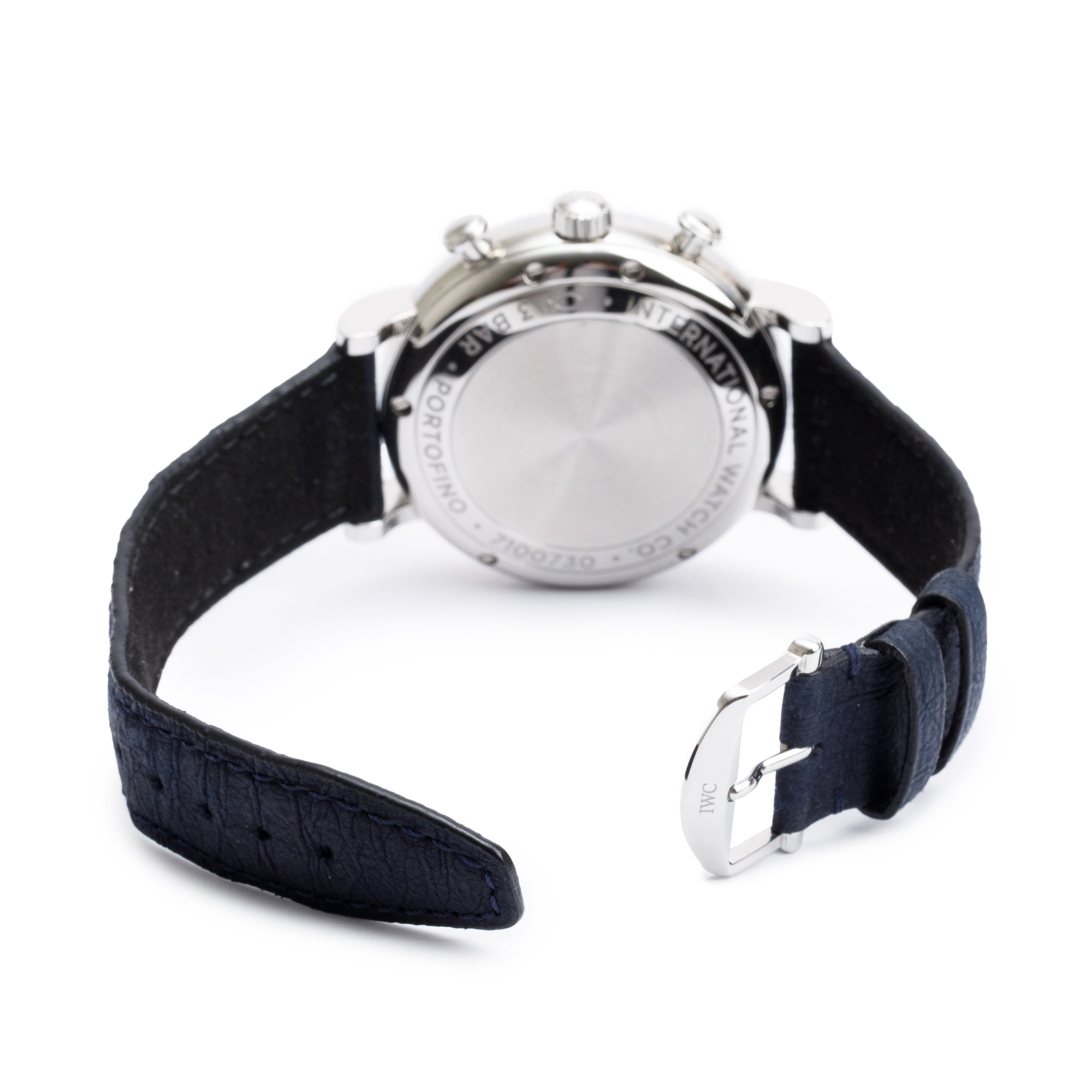 IWC Stainless Steel Portofinio Blue Dial 42 MM Chronograph Automatic Watch IW391036 w/ Box, Papers & Extra Straps