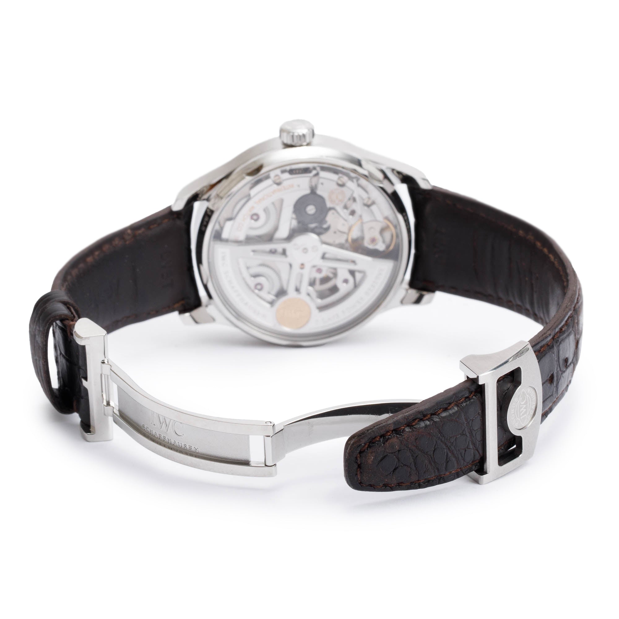 IWC Stainless Steel Portugieser 42.3 MM 7 Day Reserve Automatic Watch IW500704 w/ Box & Papers
