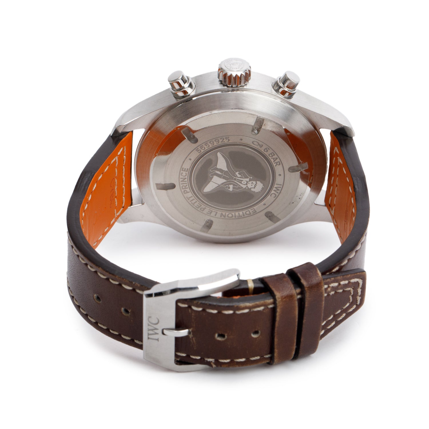 IWC Stainless Steel Pilot's Edition "Le Petit Prince" 43 MM Automatic Chronograph Watch Blue Dial IW377714 w/ Box & Papers