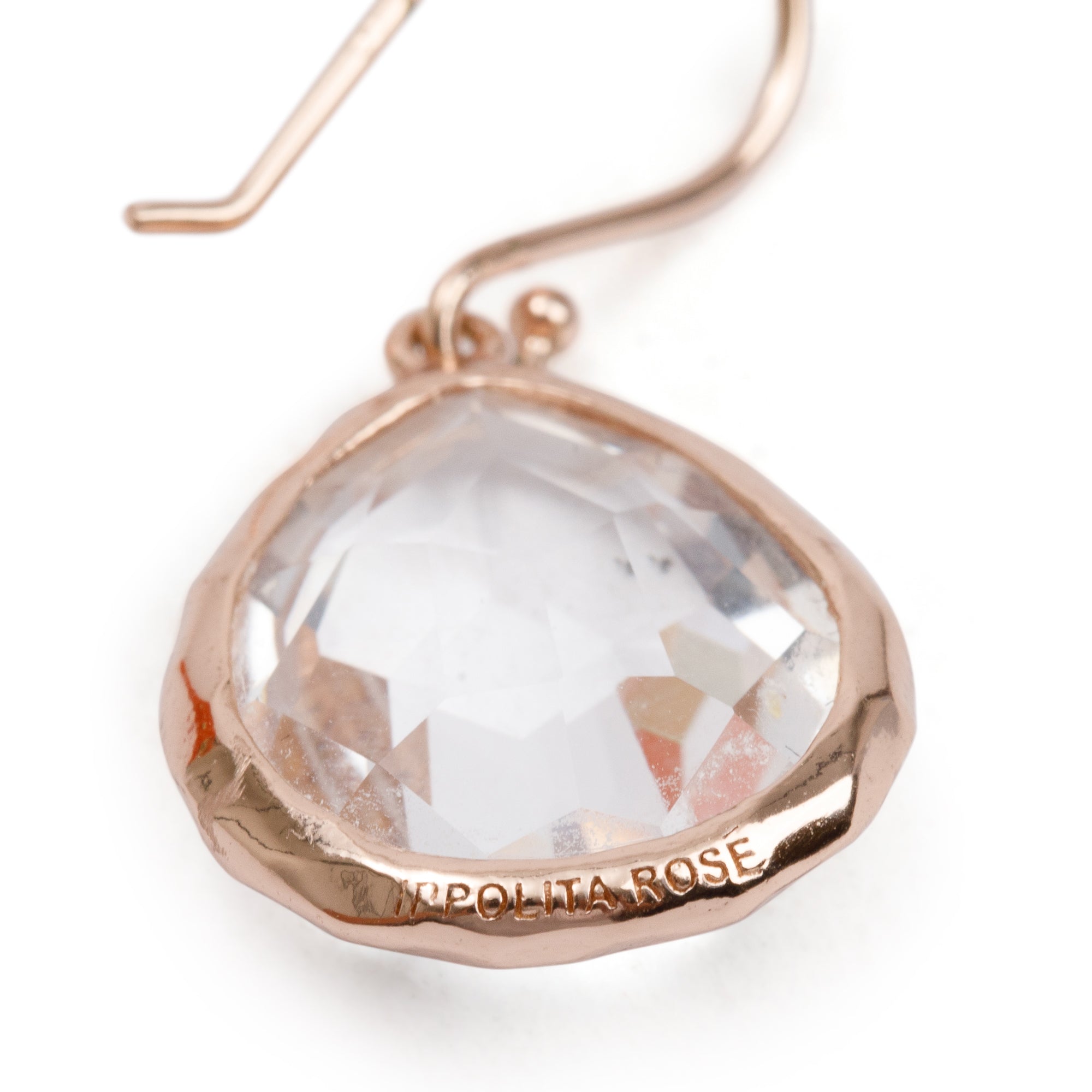 Ippolita Rose Gold Plated Sterling Silver Quartz Rock Candy Small Drop Earrings