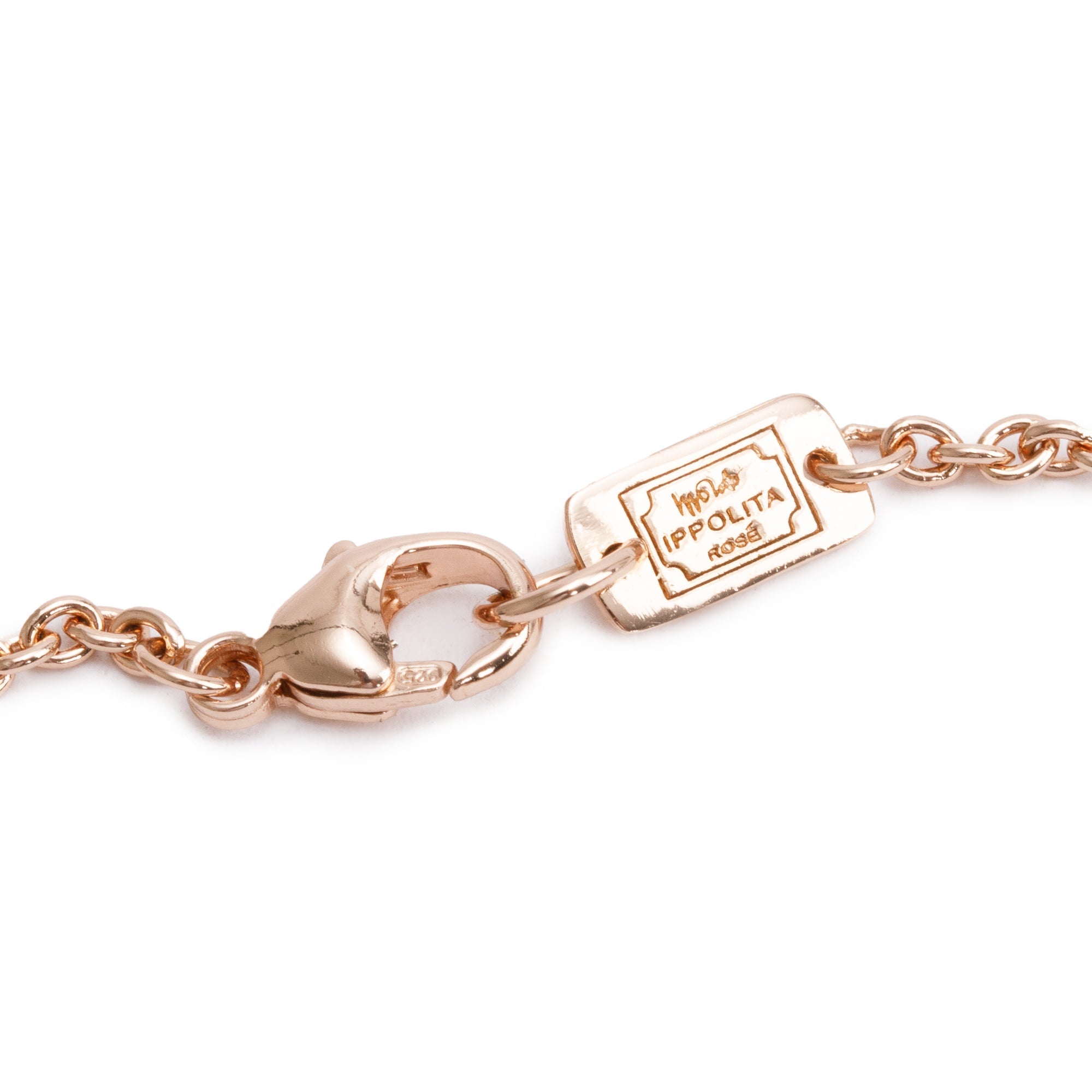 Ippolita Rose Gold Plated Sterling Silver Quartz Station Lollipop Necklace