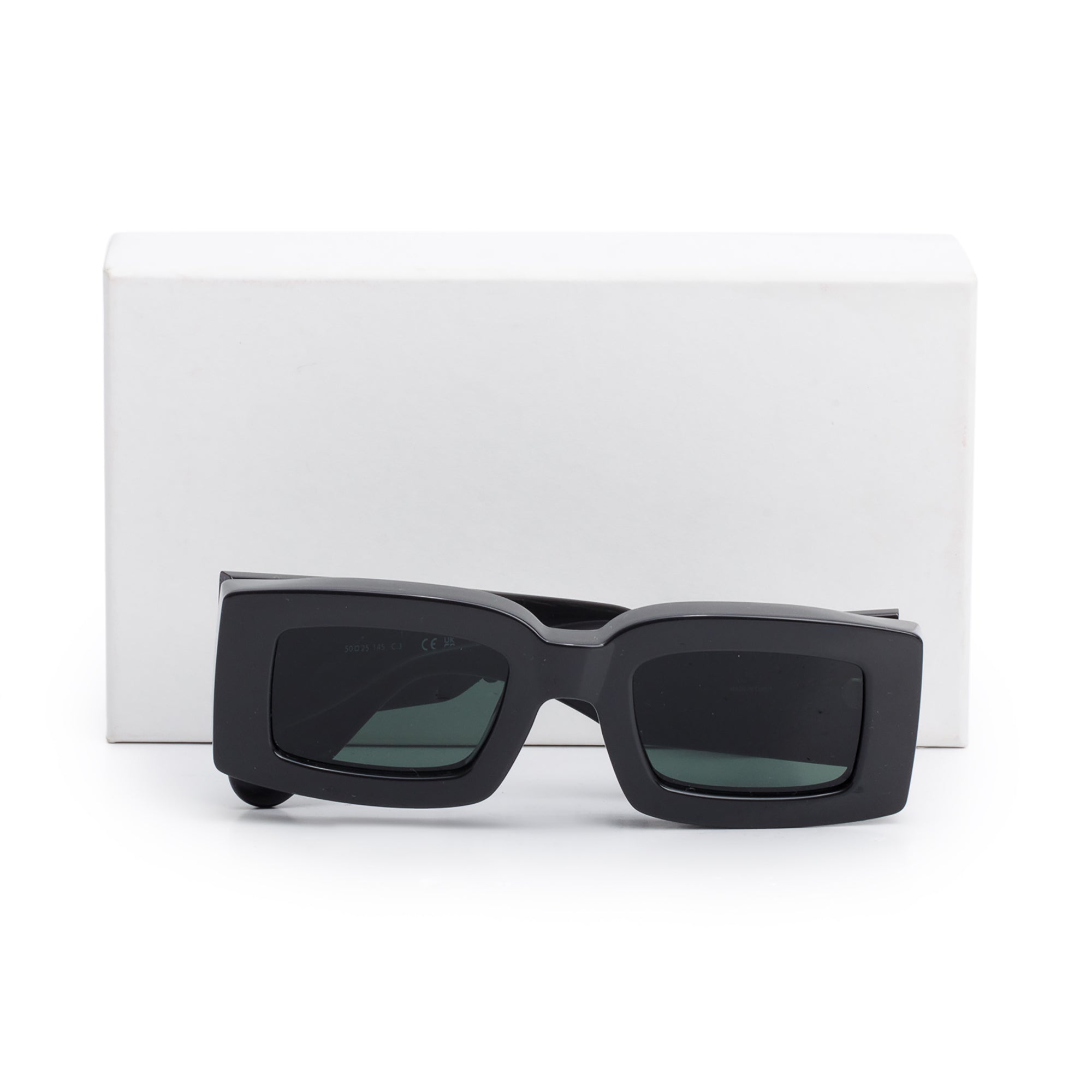 Jacquemus Black Acetate Les Lunette Tupi Rectangular Sunglasses w/ Box & Pouch