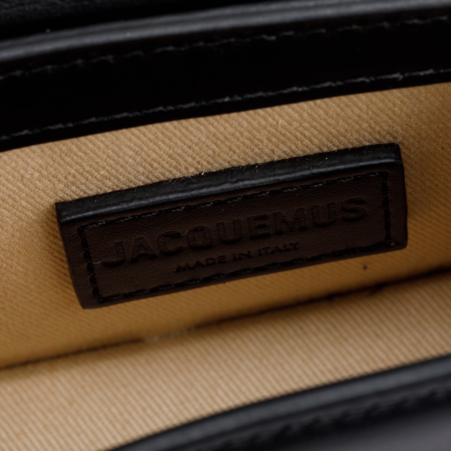 Jacquemus Black Calfskin Leather Mini Signature Le Chiquito Handle Bag w/ Strap