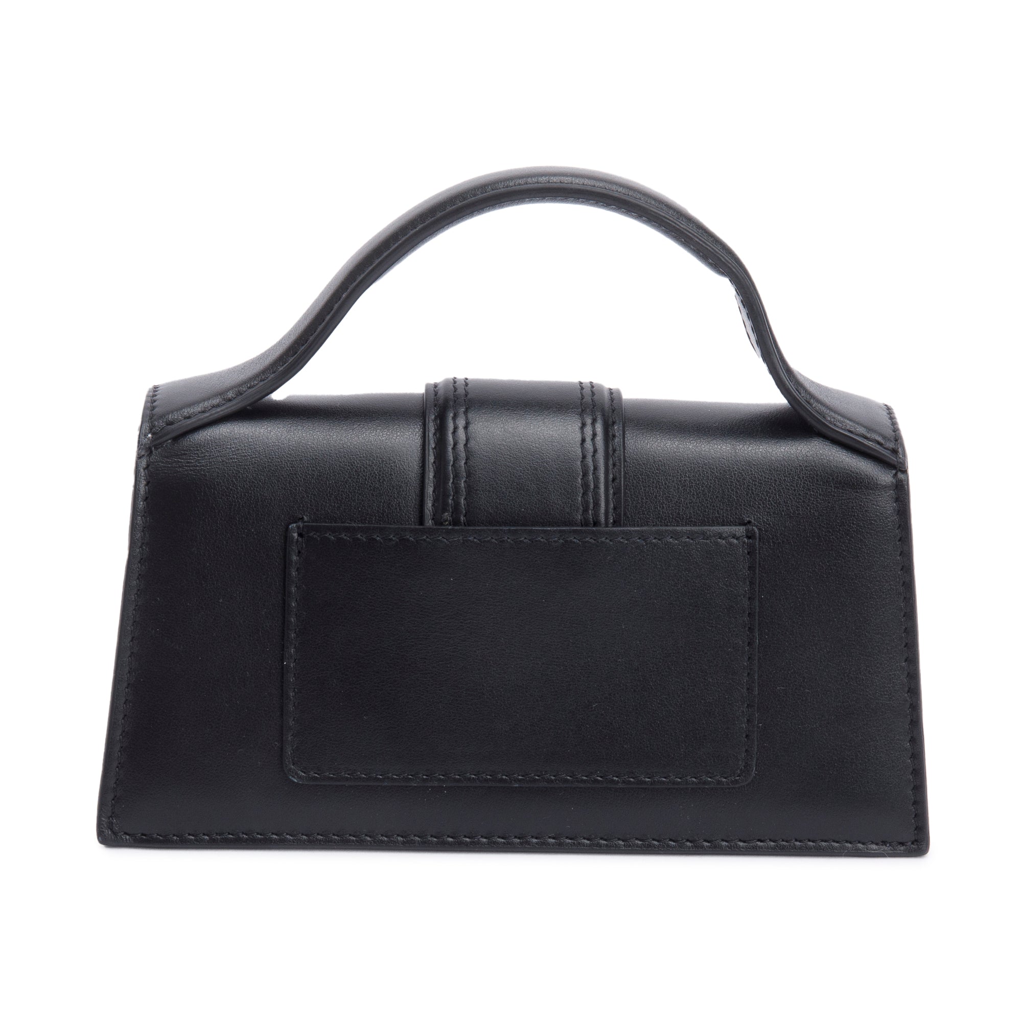 Jacquemus Black Leather Le Bambino Bag w/ Strap