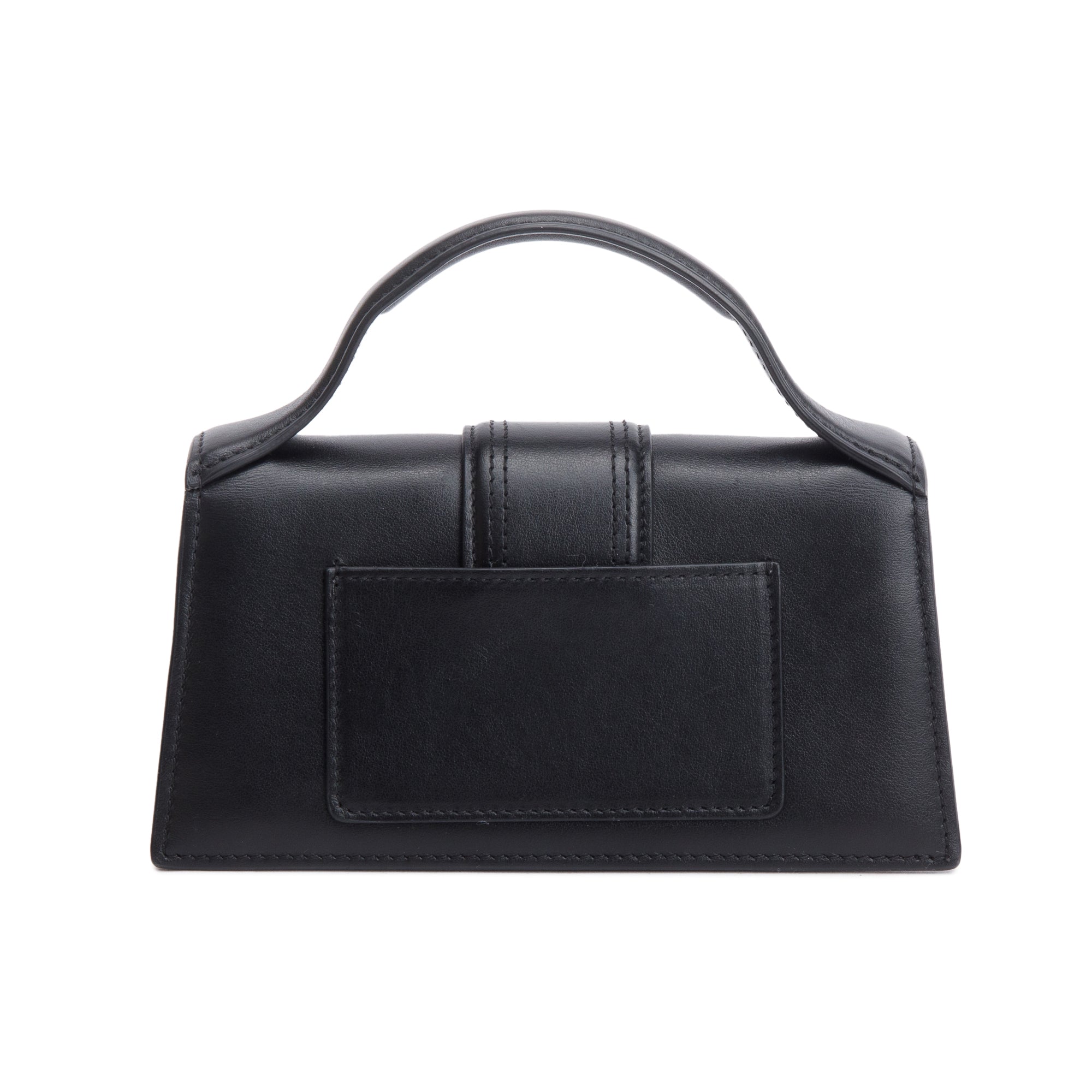 Jacquemus Black Leather Le Bambino Bag w/ Strap