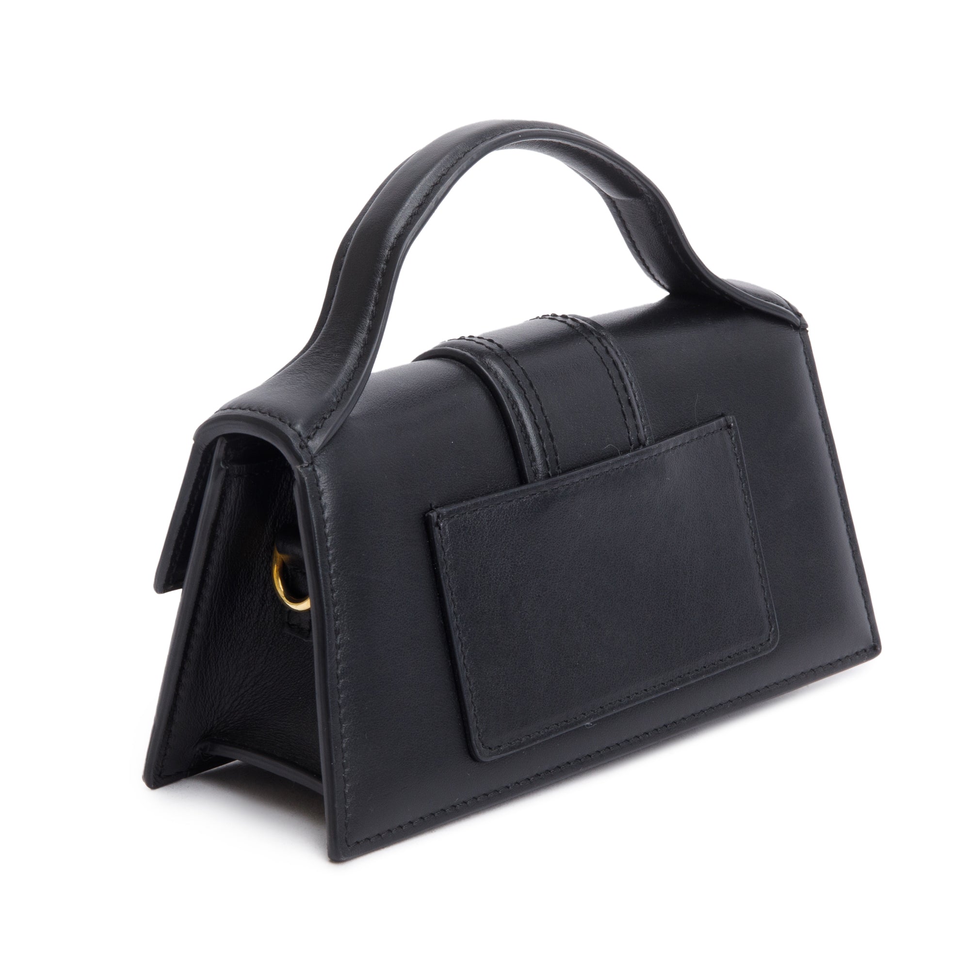 Jacquemus Black Leather Le Bambino Bag w/ Strap