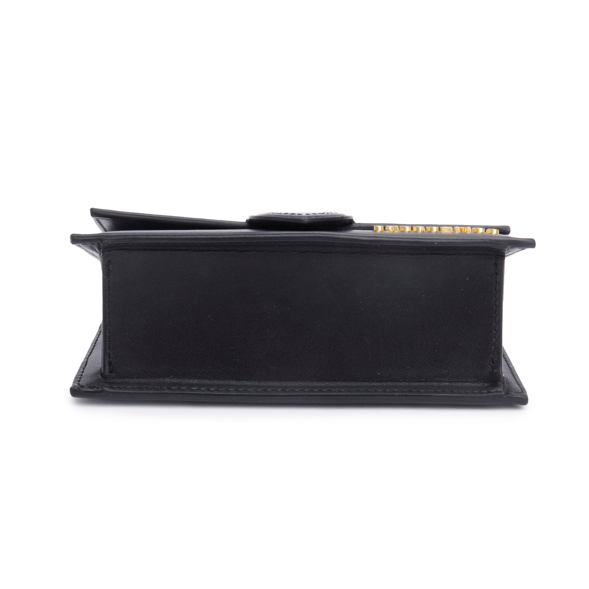 Jacquemus Black Leather Le Bambino Bag w/ Strap