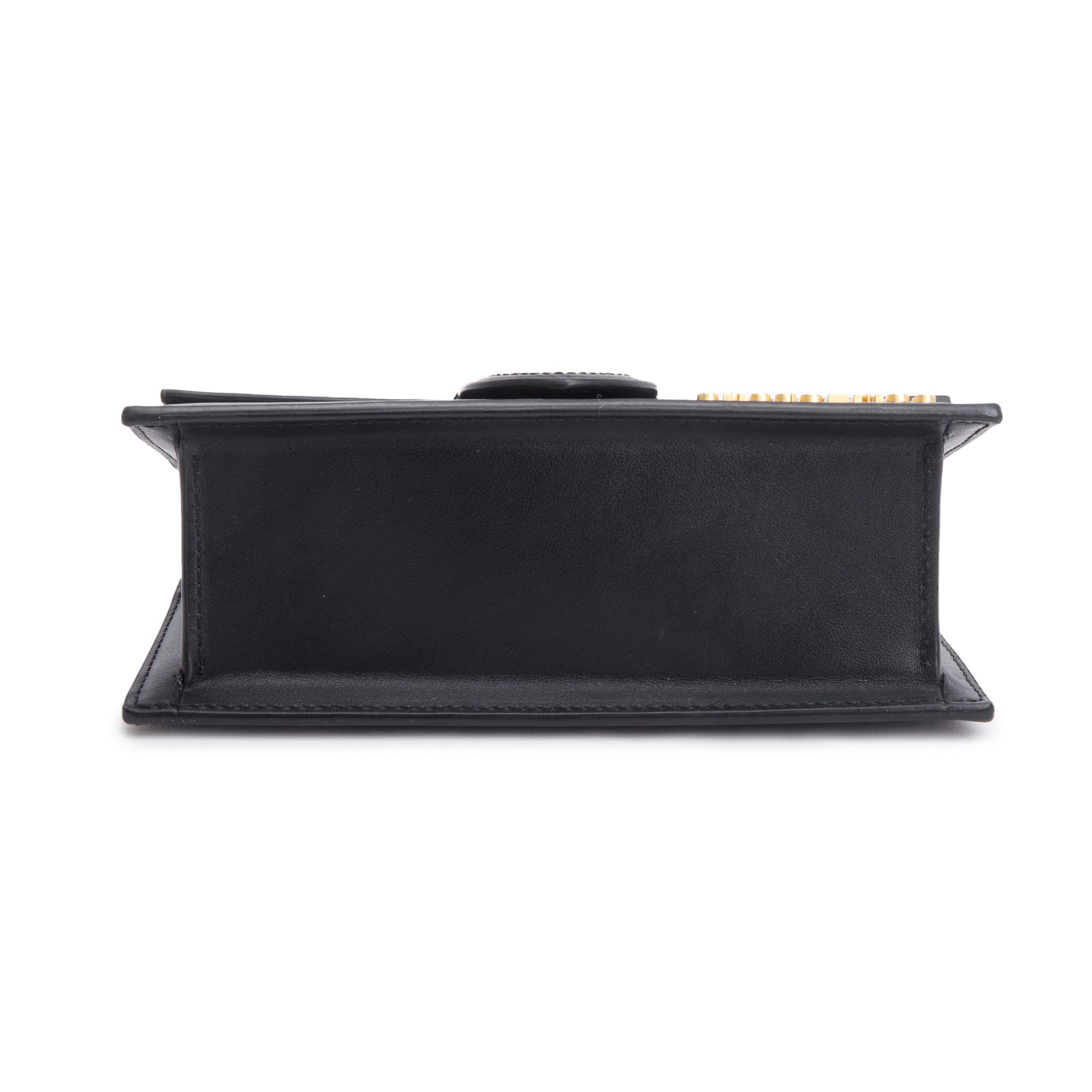Jacquemus Black Leather Le Bambino Bag w/ Strap