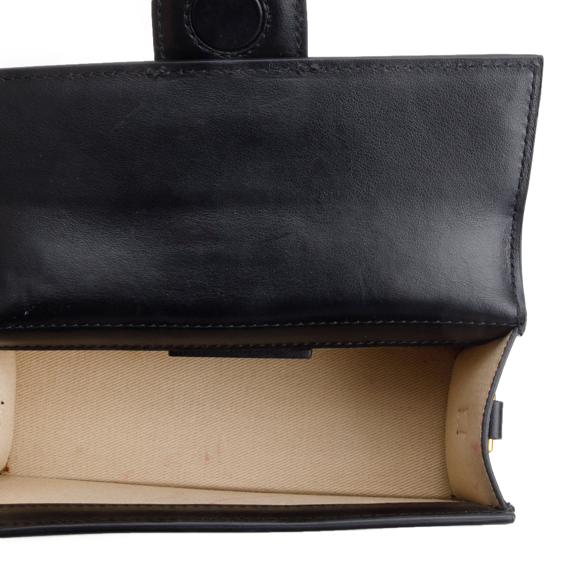 Jacquemus Black Leather Le Bambino Bag w/ Strap
