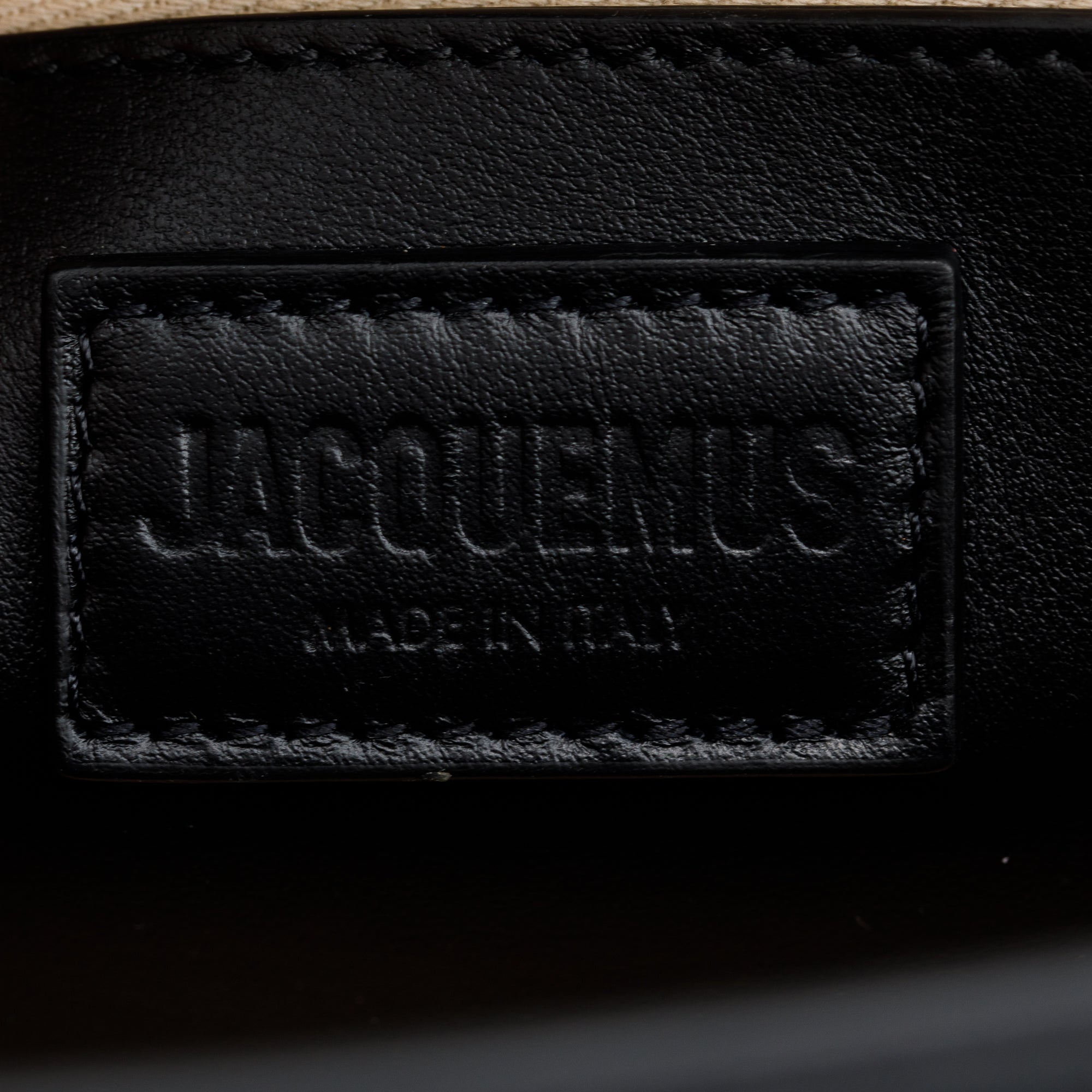 Jacquemus Black Leather Le Grand Bambino Bag w/ Strap