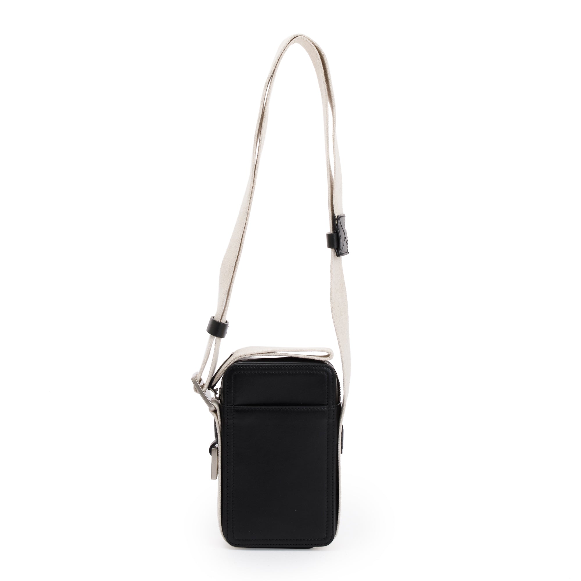Jacquemus Black Leather OS Le Cuerda Vertical Bag