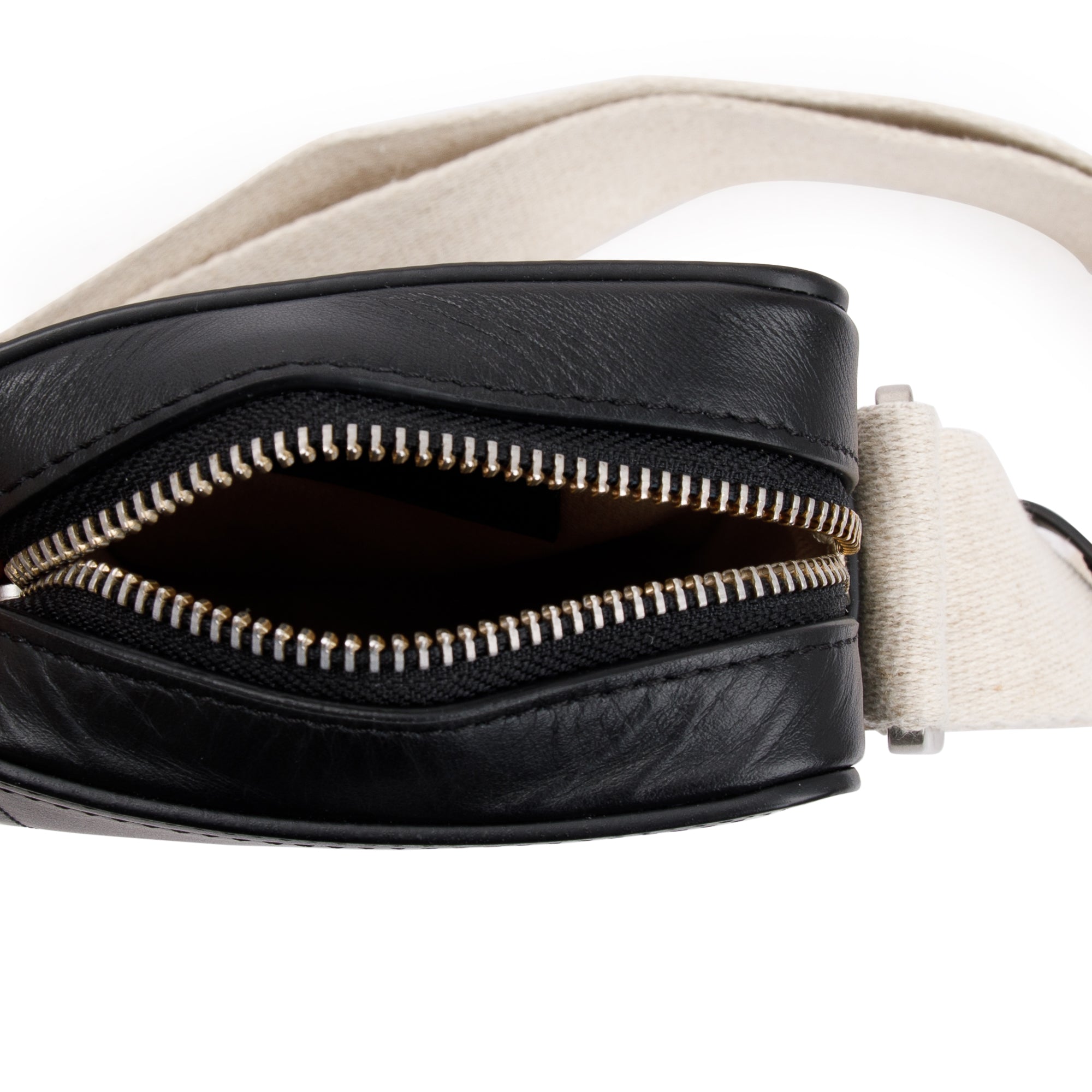 Jacquemus Black Leather OS Le Cuerda Vertical Bag