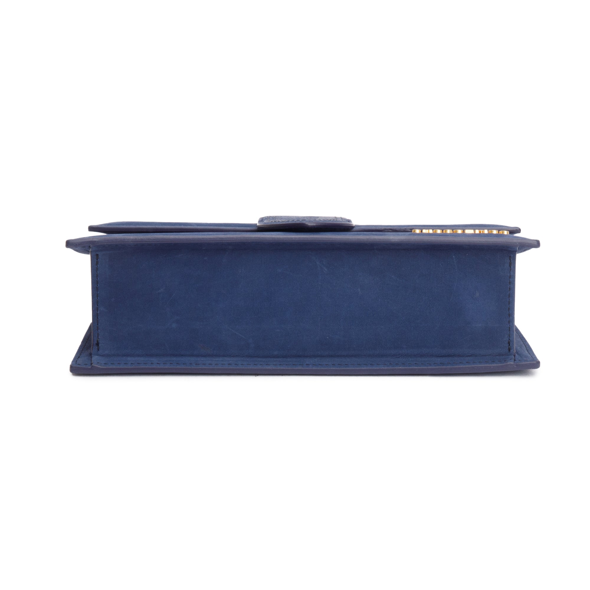 Jacquemus Blue Suede Le Bambino Handle Bag