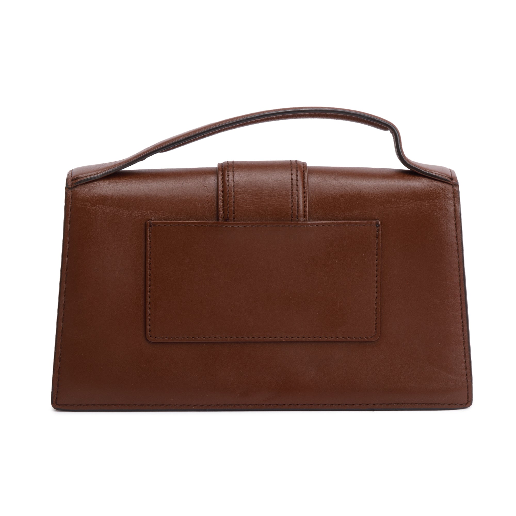 Jacquemus Brown Leather Le Grand Bambino Bag w/ Strap