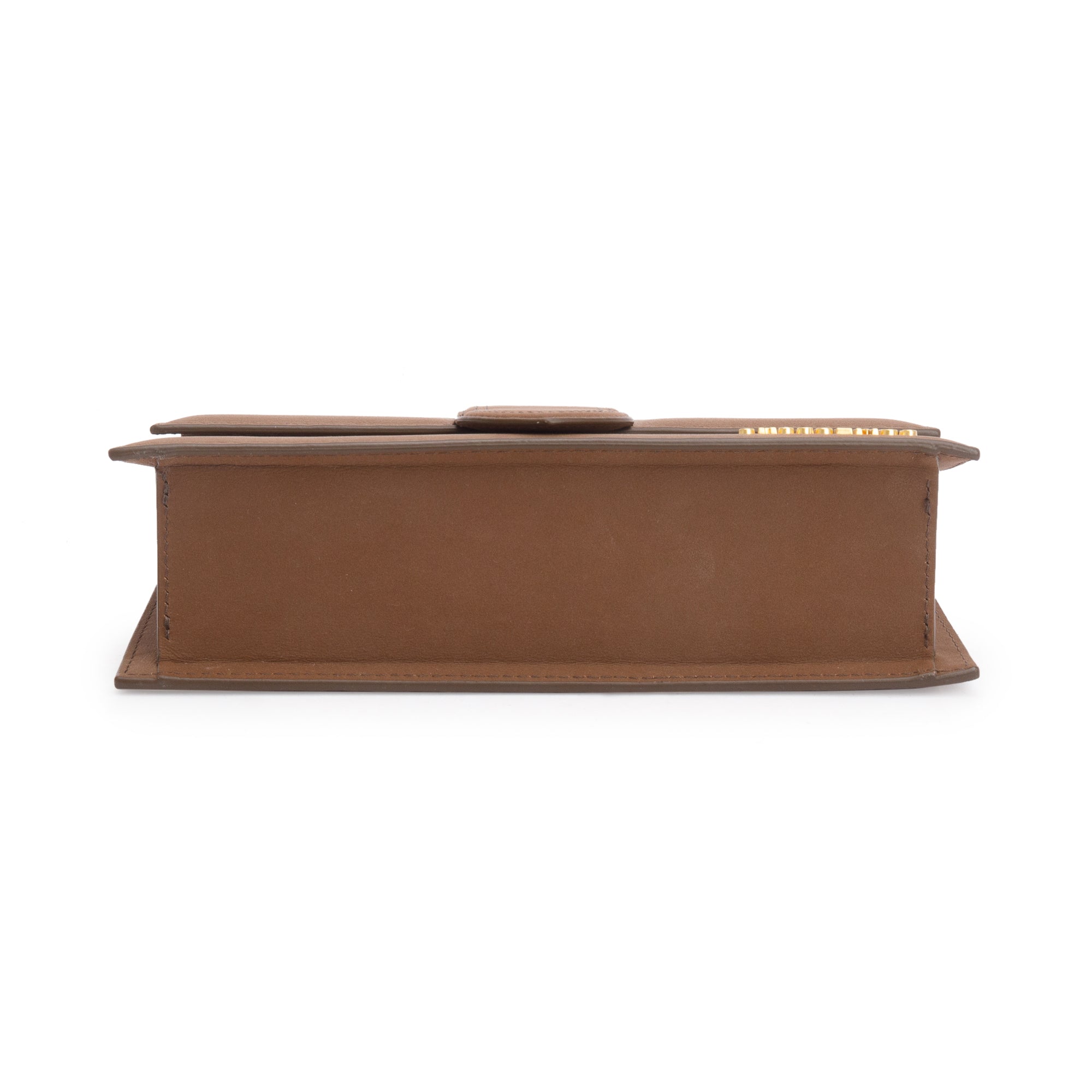 Jacquemus Brown Leather Le Grand Bambino Bag w/ Strap