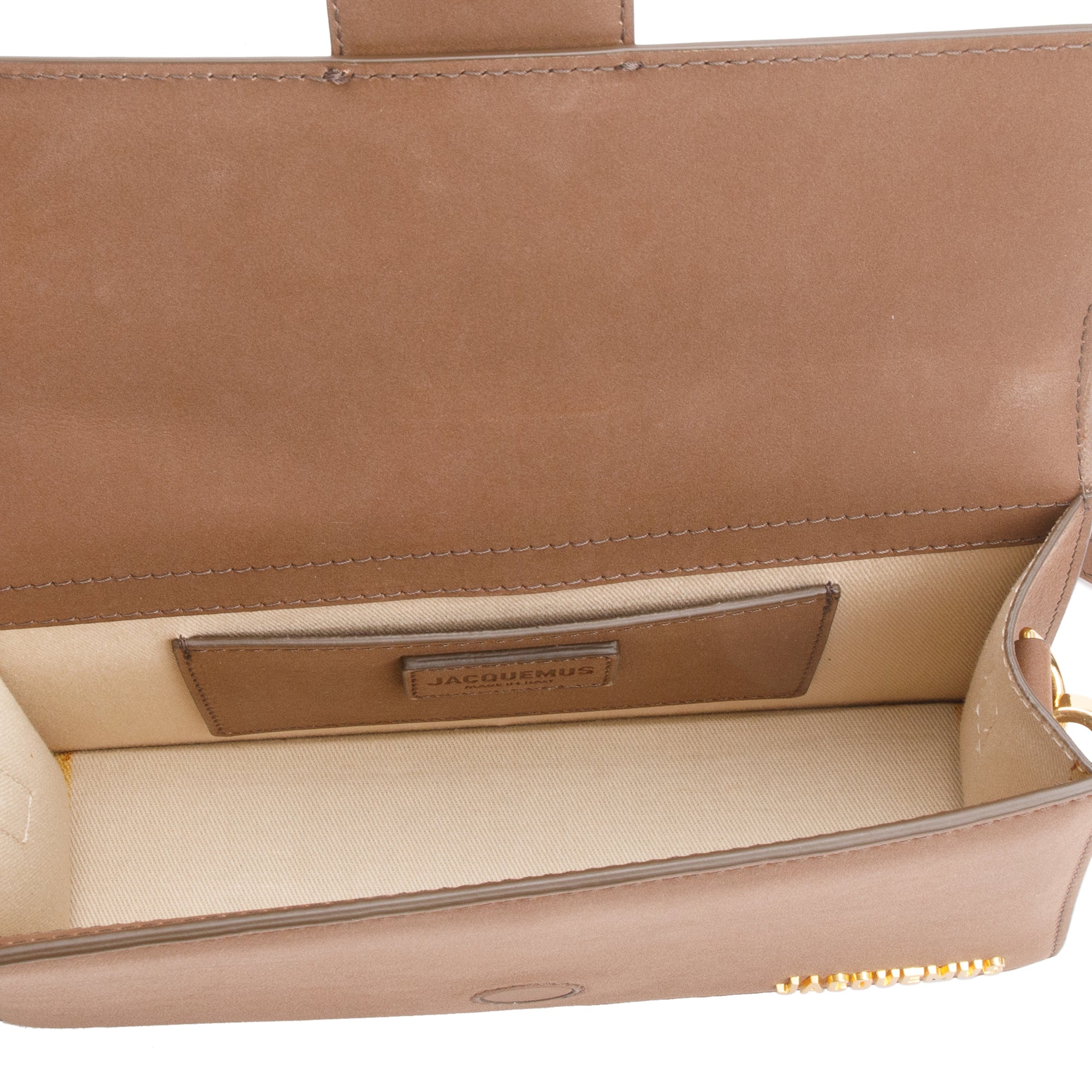 Jacquemus Brown Leather Le Grand Bambino Bag w/ Strap
