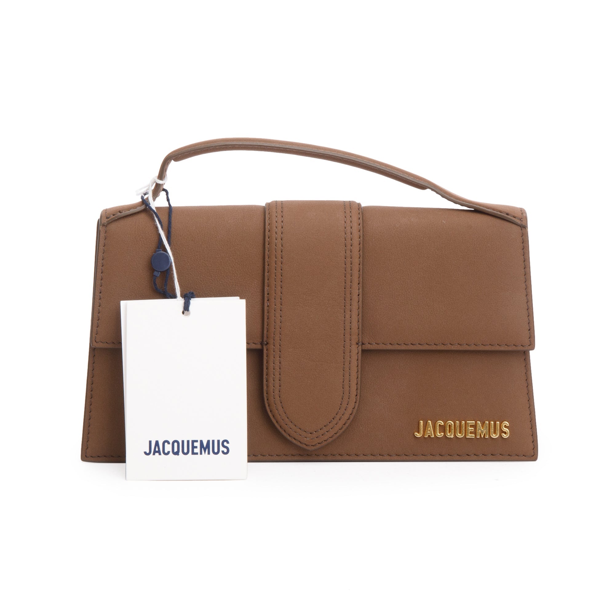 Jacquemus Brown Leather Le Grand Bambino Bag w/ Strap