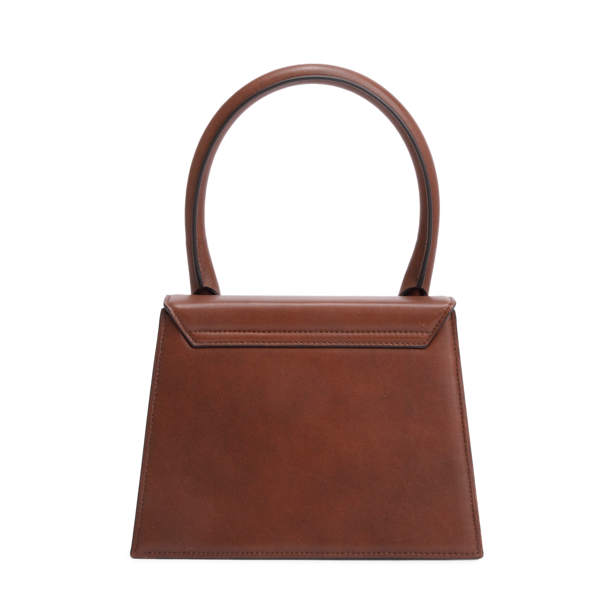 Jacquemus Brown Leather Le Grand Chiquito Moyen Bag w/ Strap
