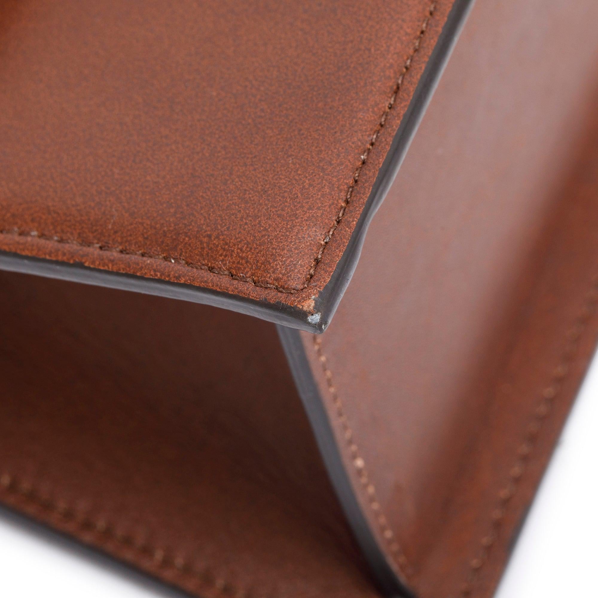 Jacquemus Brown Leather Le Grand Chiquito Moyen Bag w/ Strap