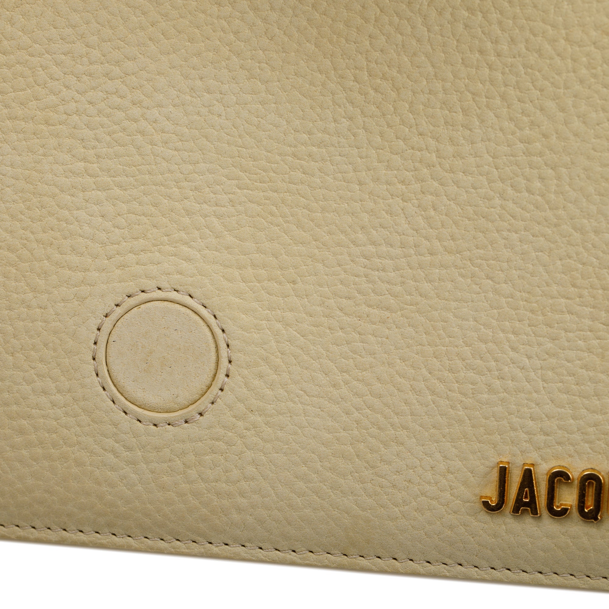 Jacquemus Light Yellow Leather Le Grand Bambino Bag w/ Strap