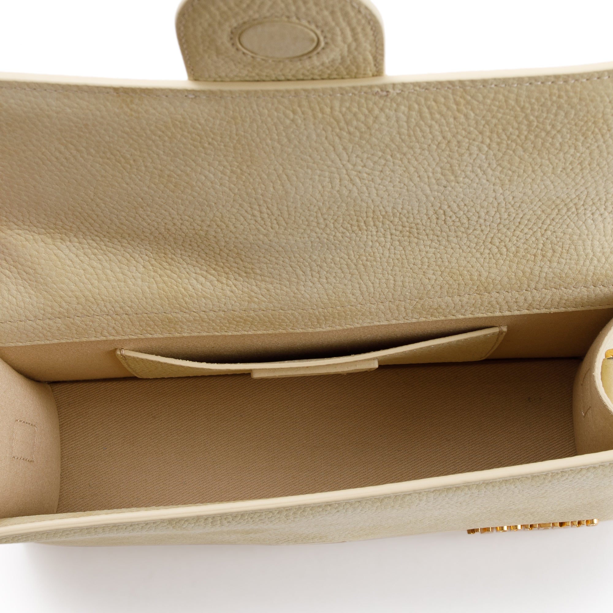 Jacquemus Light Yellow Leather Le Grand Bambino Bag w/ Strap