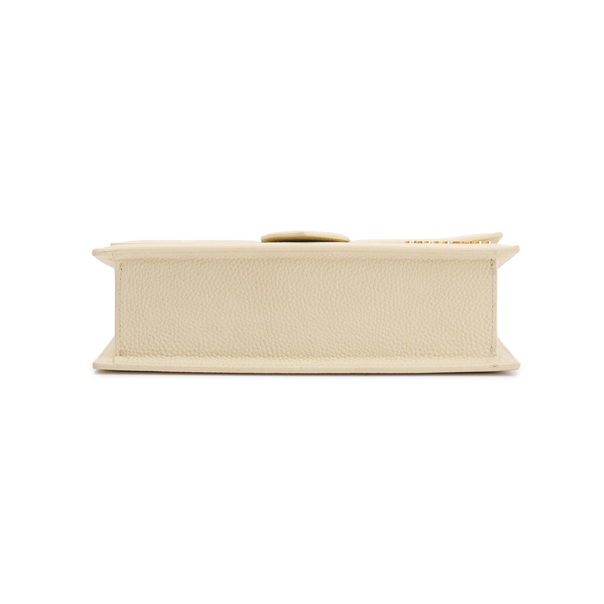 Jacquemus Light Yellow Leather Le Grand Bambino Bag w/ Strap
