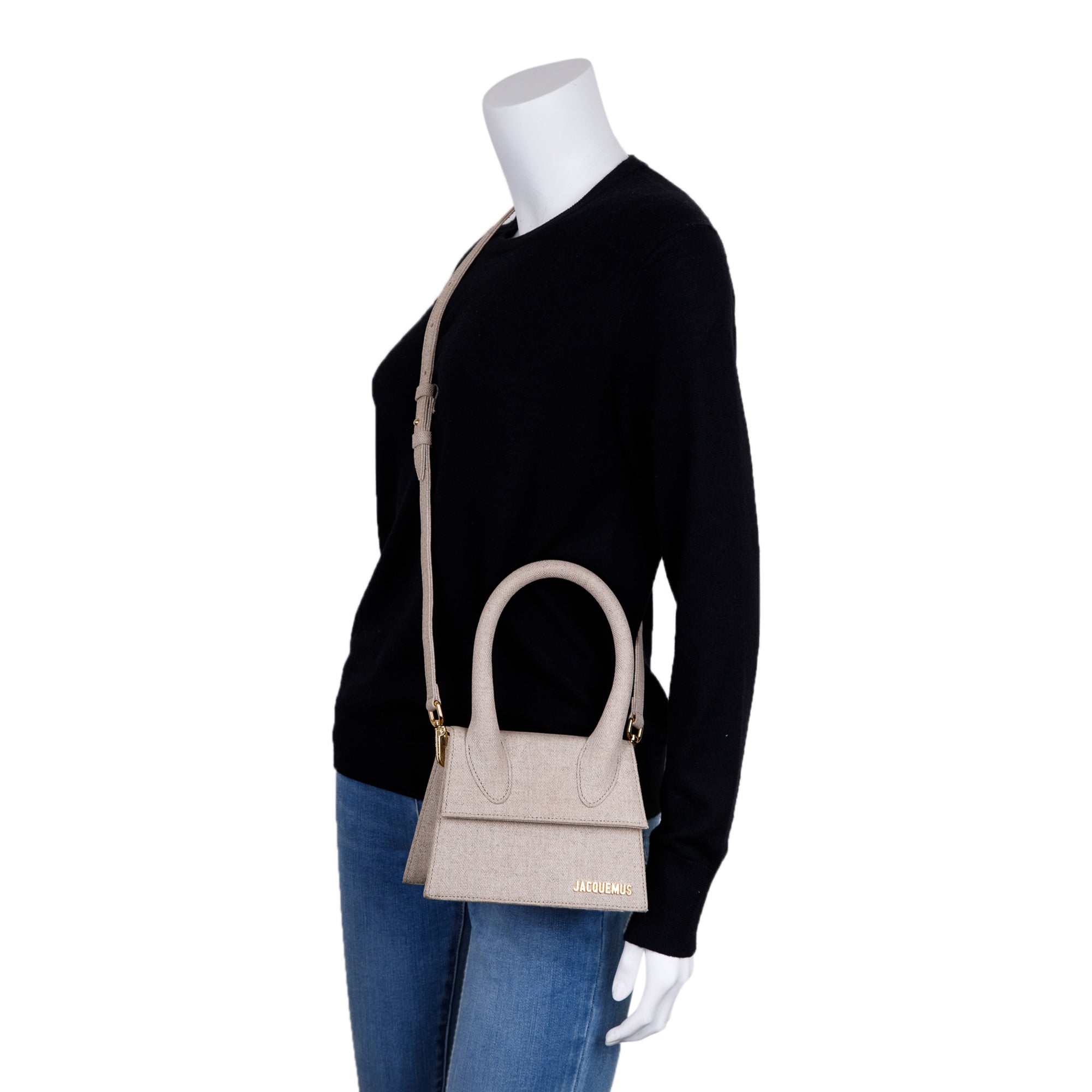 Jacquemus Medium Canvas Le Chiquito Handle Bag