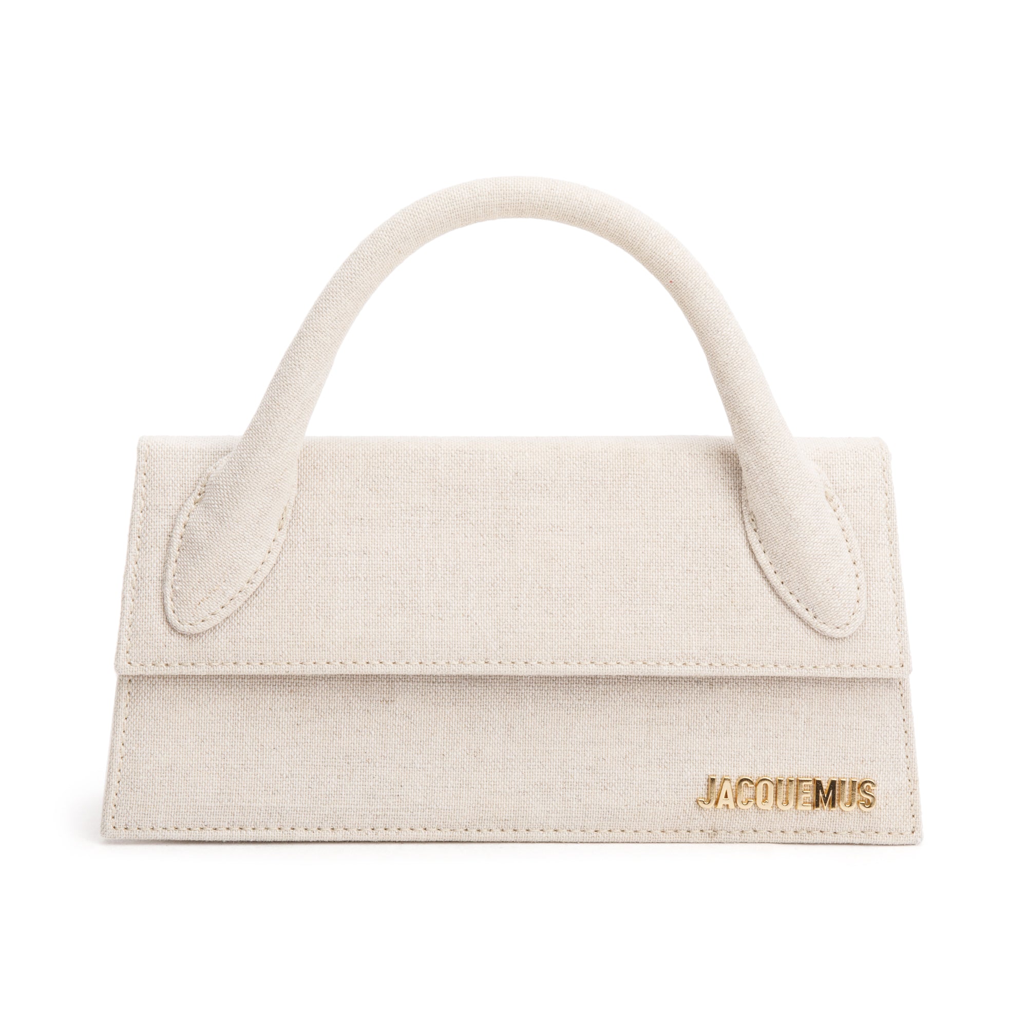 Jacquemus Neutral Canvas Le Chiquito Long Handle Bag
