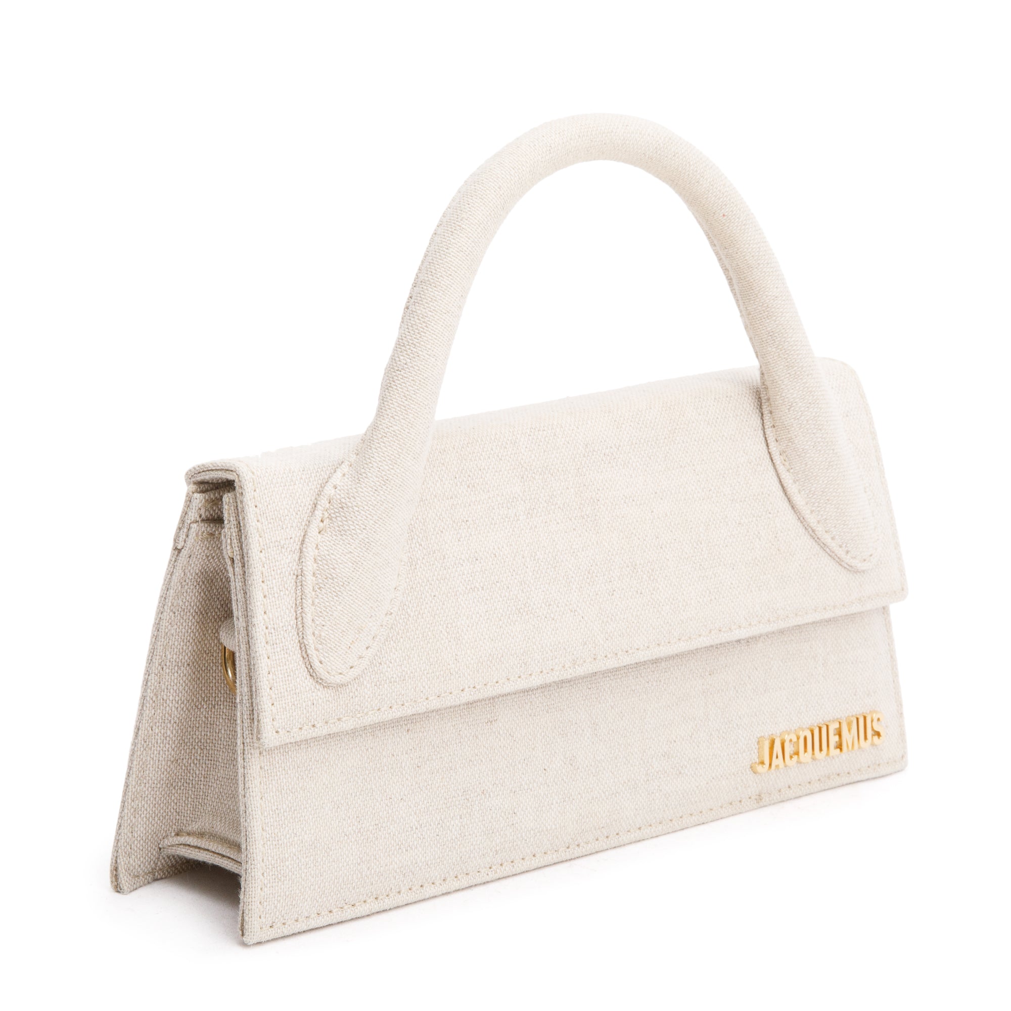 Jacquemus Neutral Canvas Le Chiquito Long Handle Bag