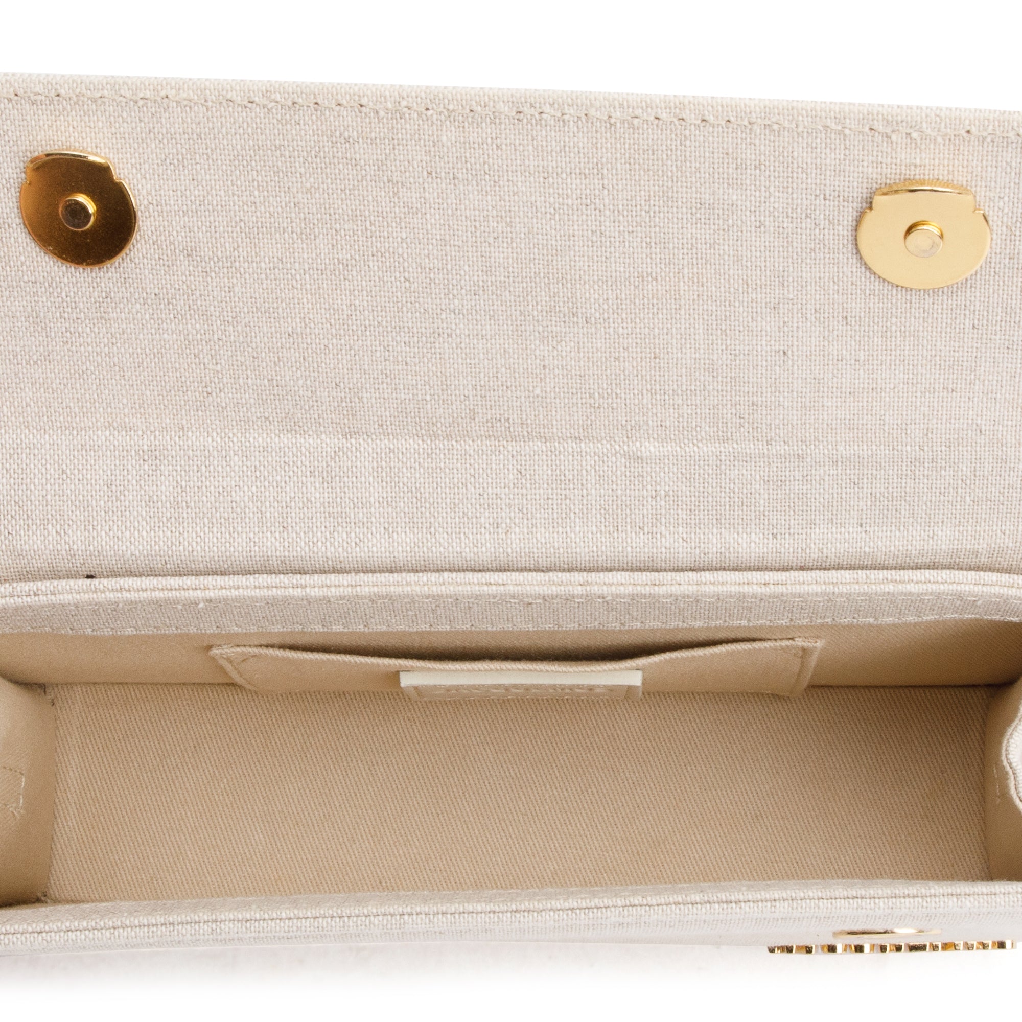 Jacquemus Neutral Canvas Le Chiquito Long Handle Bag
