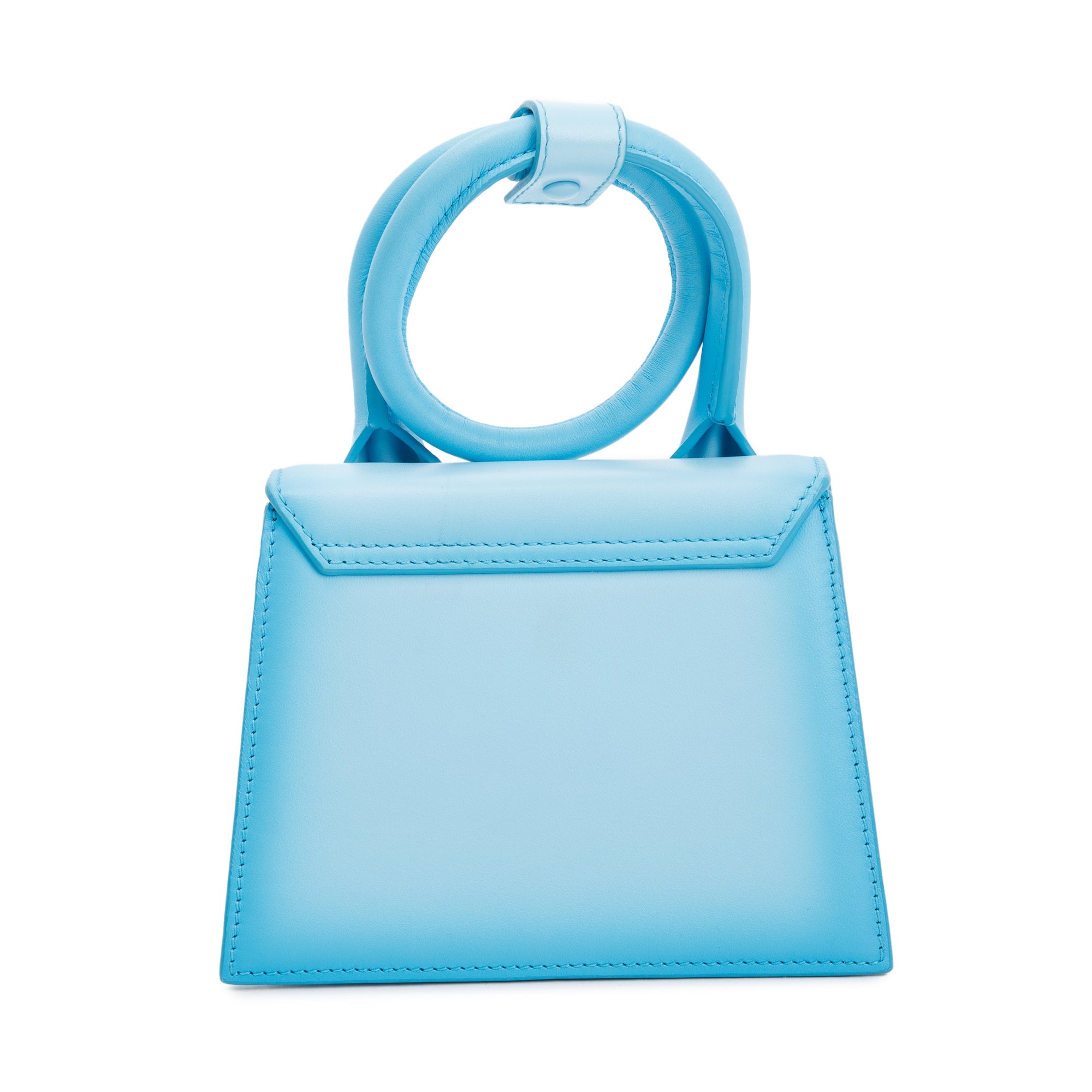 Jacquemus Ombre Turquoise Le Chiquito Noeud Bag w/ Strap