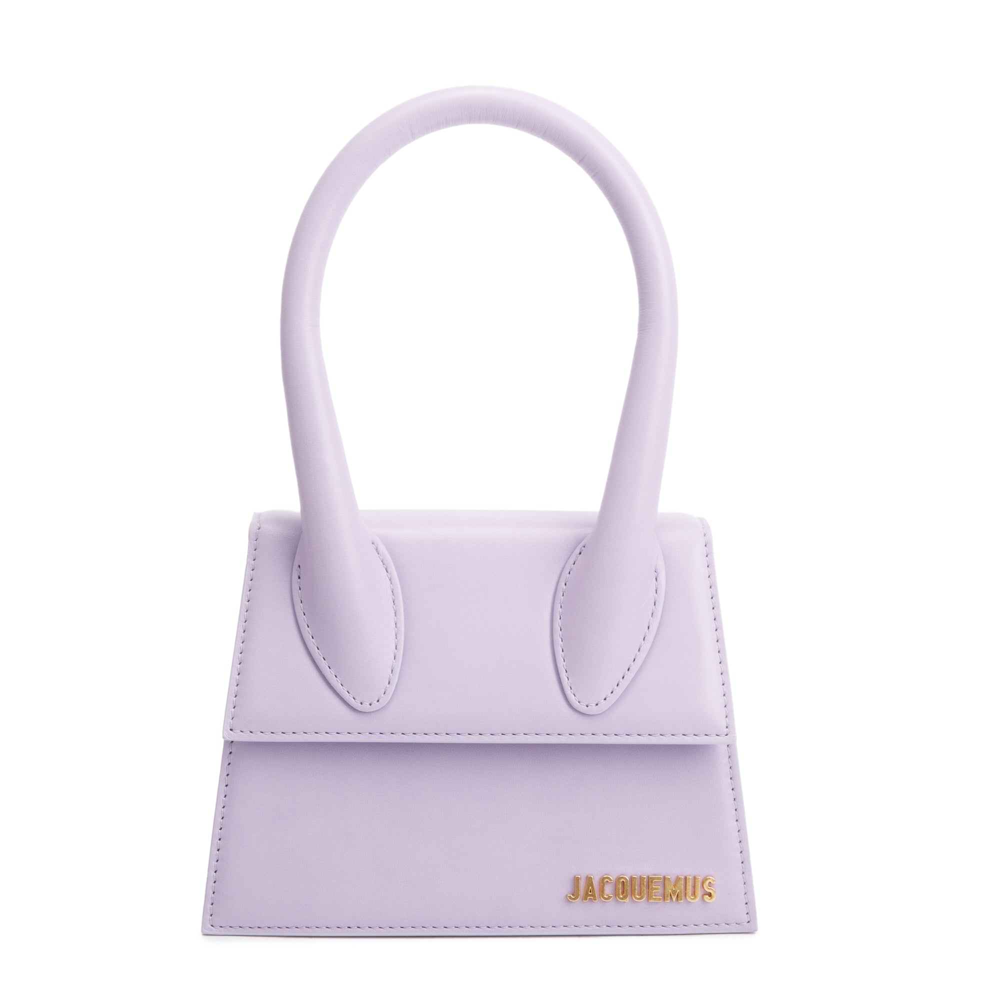 Jacquemus Purple Leather Le Chiquito Moyen Bag w/ Strap