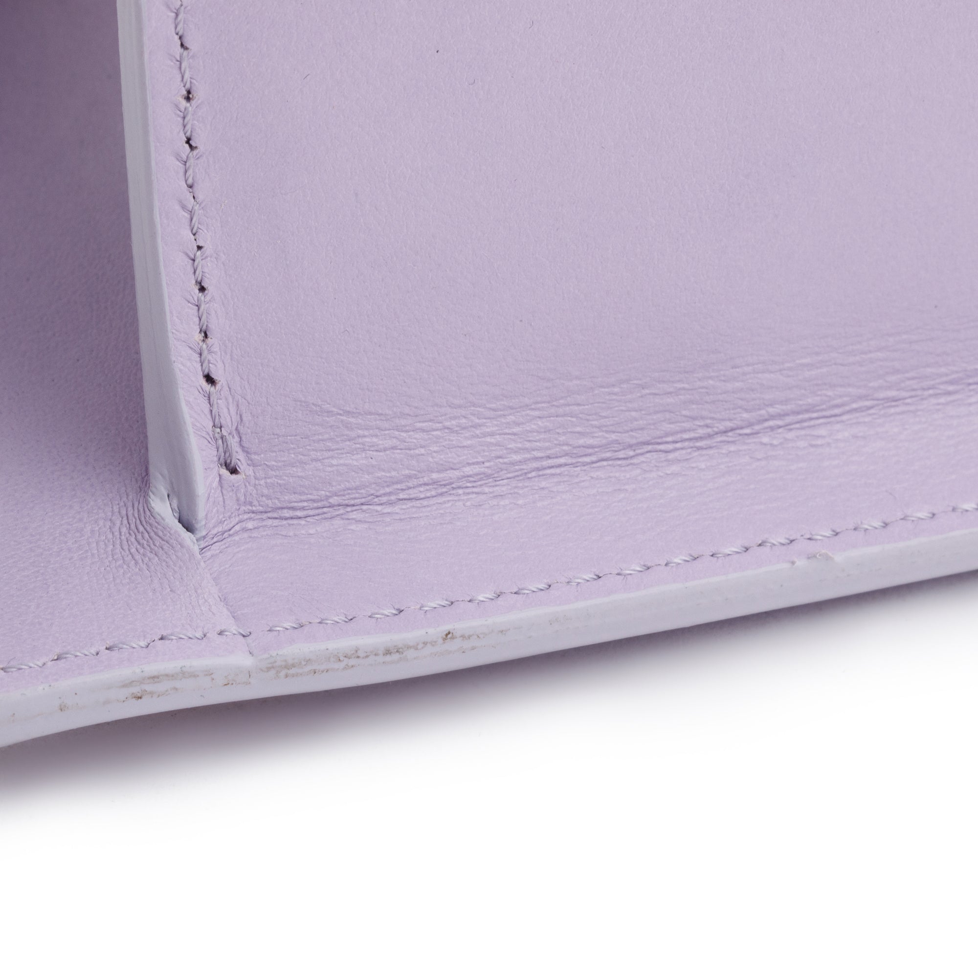 Jacquemus Purple Leather Le Chiquito Moyen Bag w/ Strap