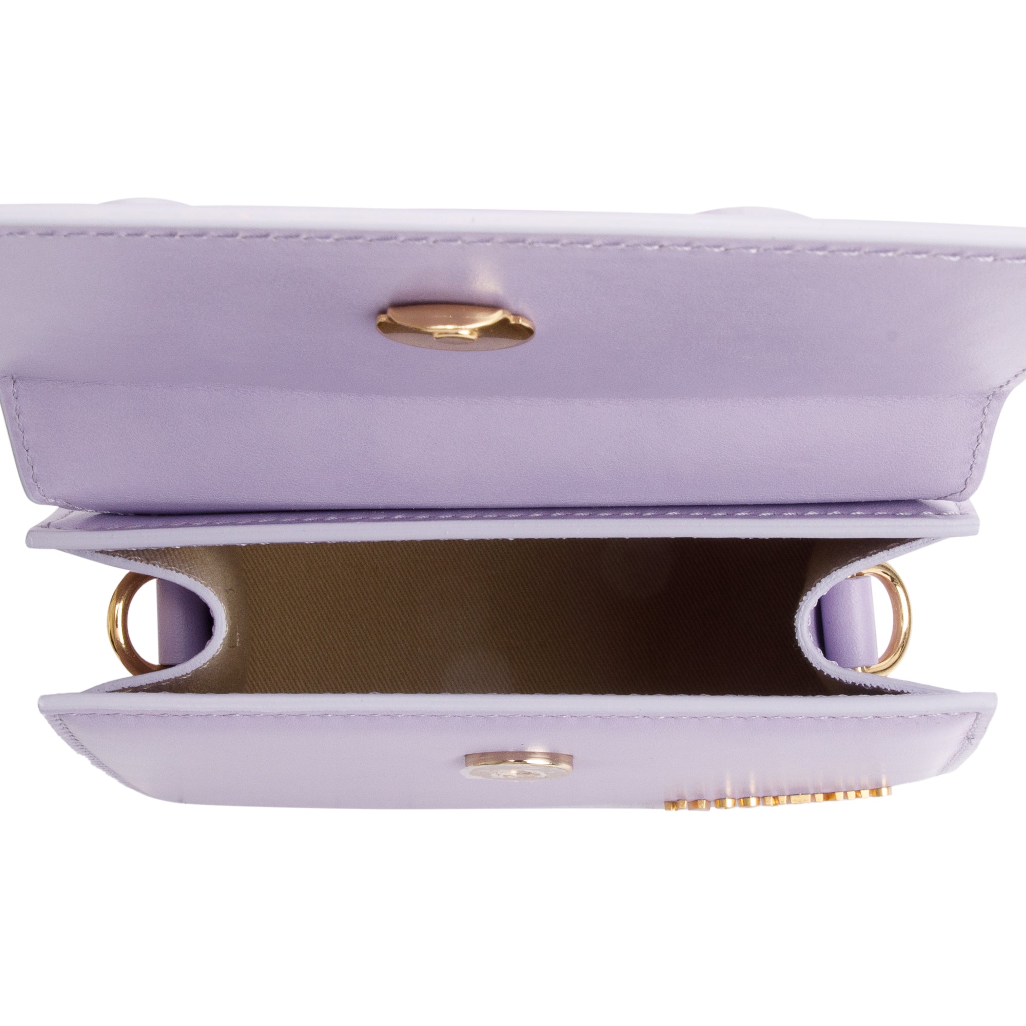 Jacquemus Purple Leather Le Chiquito Moyen Bag w/ Strap